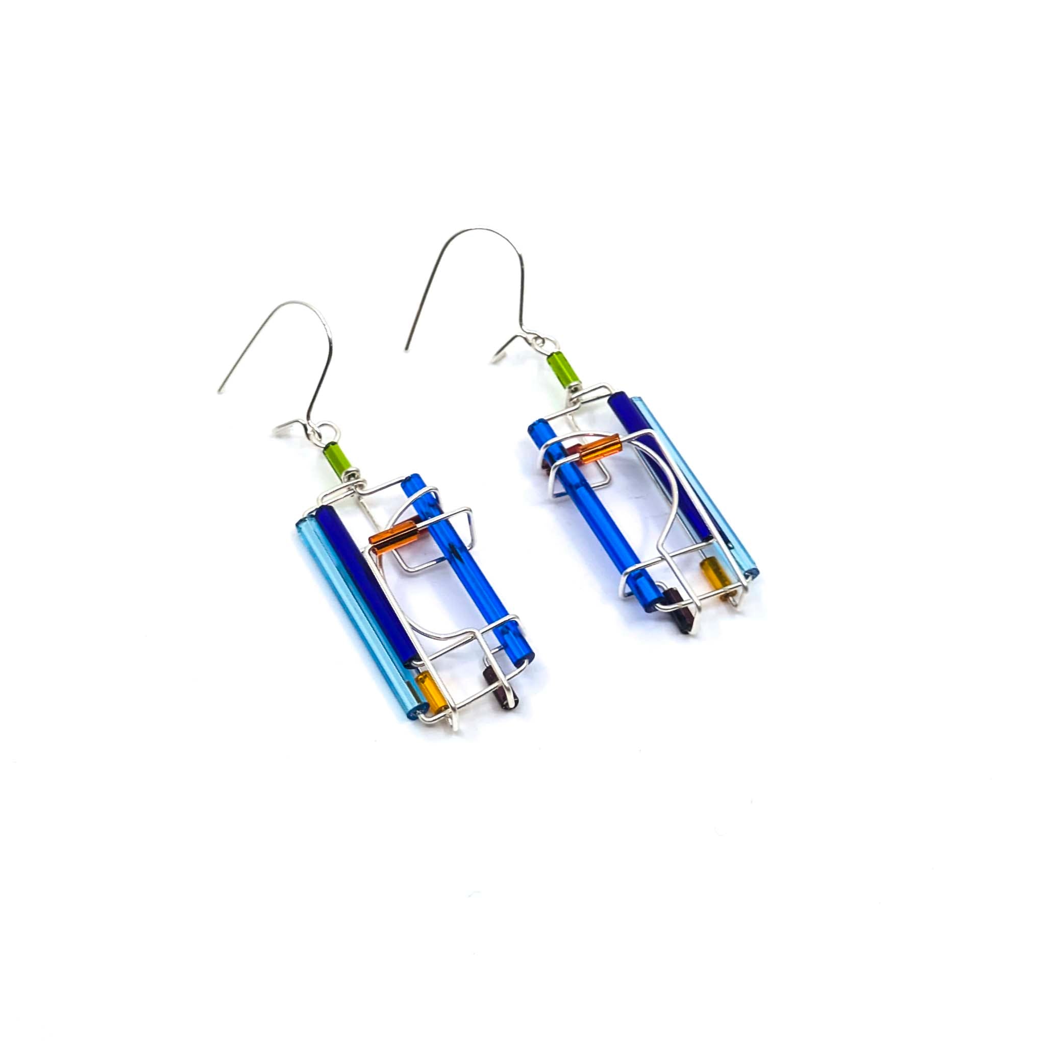 Barb-Wire Original Earrings 23: Sterling Silver