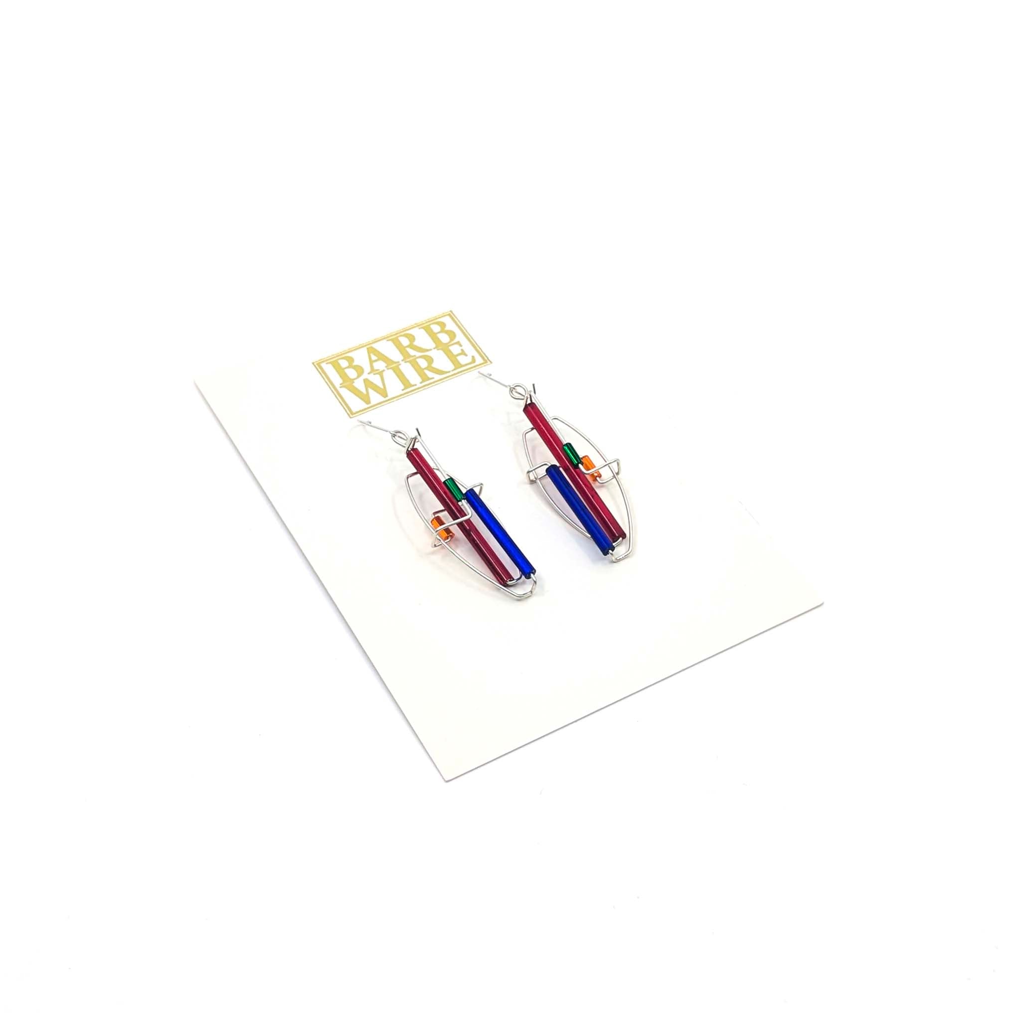 Barb-Wire Original Earrings 18: Sterling Silver
