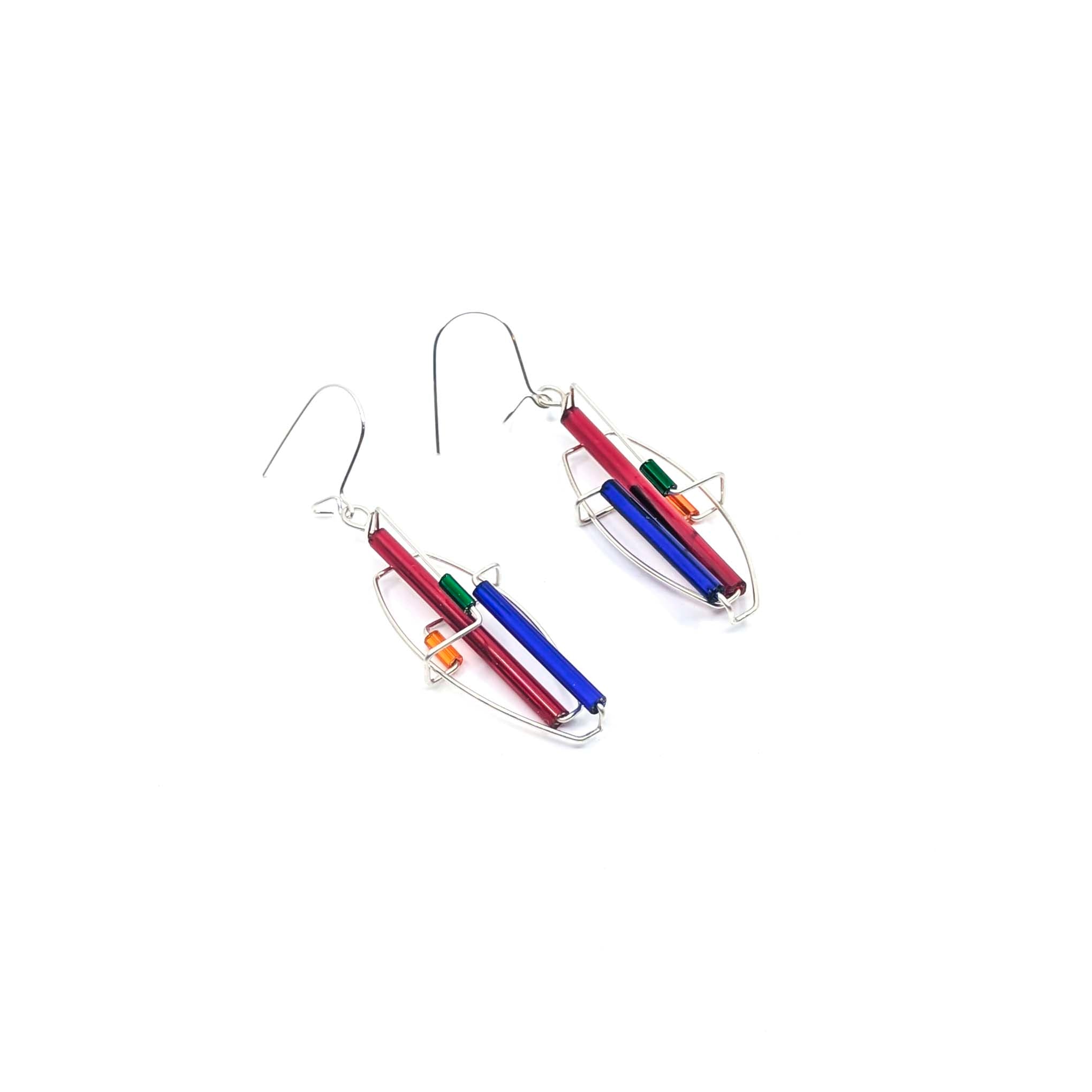 Barb-Wire Original Earrings 18: Sterling Silver