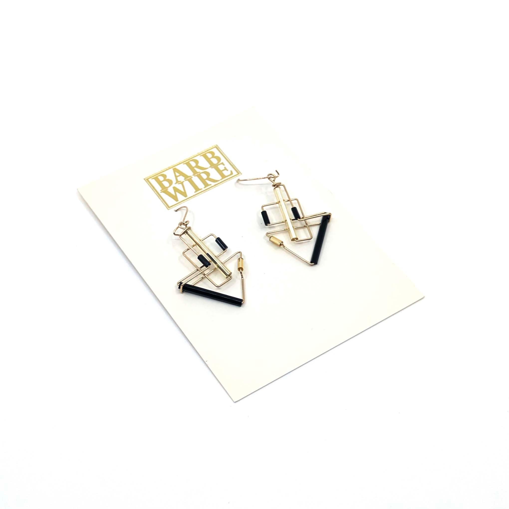 Barb-Wire Original Earrings 08: Gold Filled