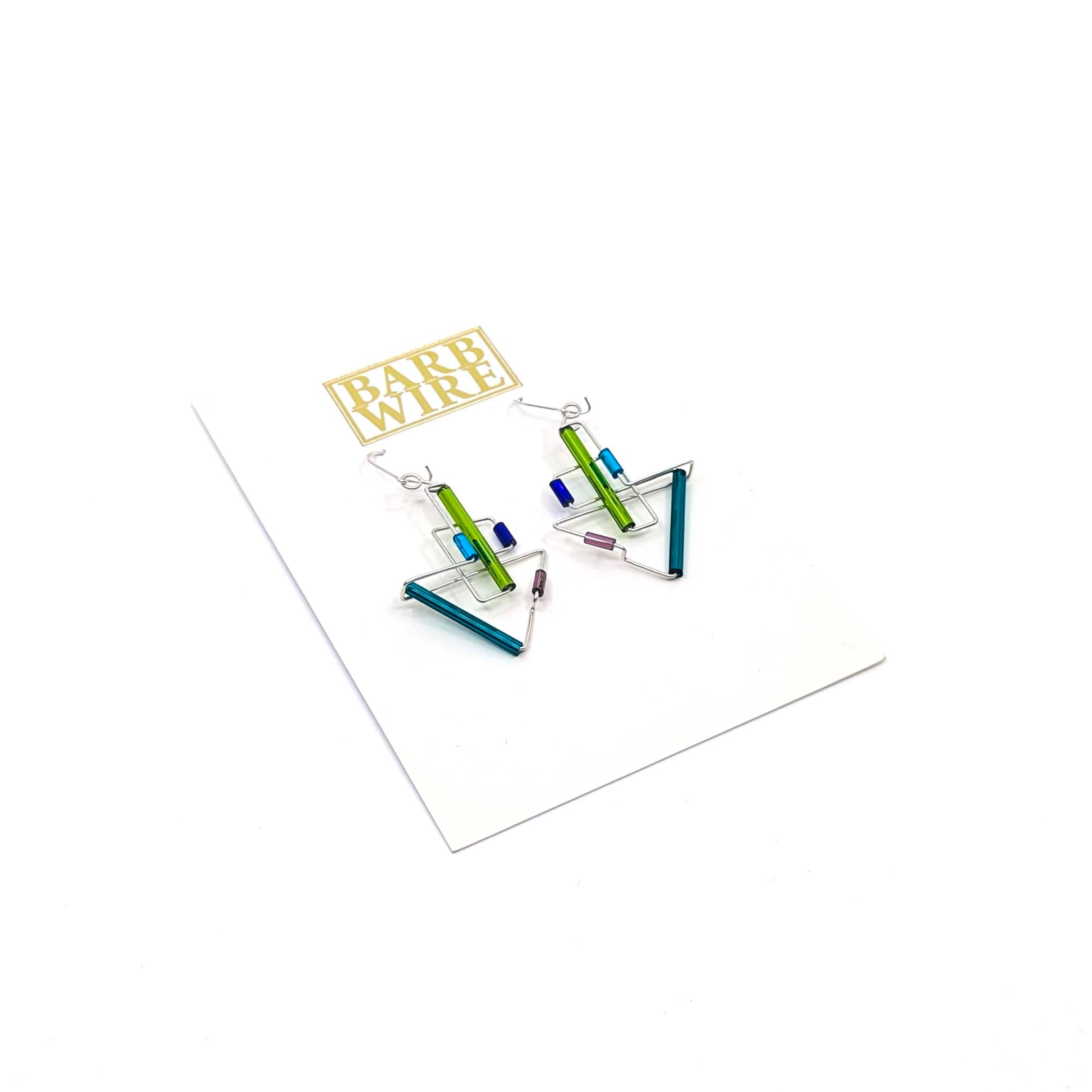 Barb-Wire Original Earrings 08: Sterling Silver