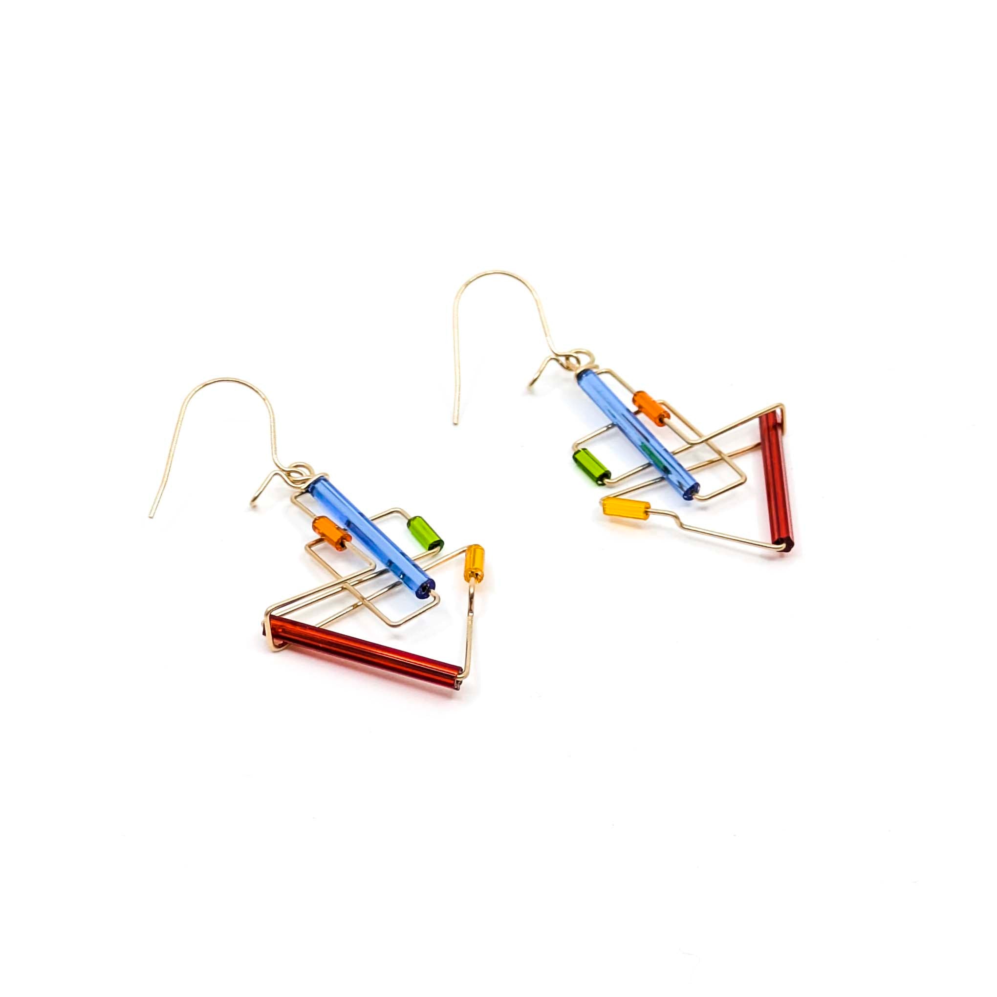 Gold Filled "Barb-Wire" Earrings- 08