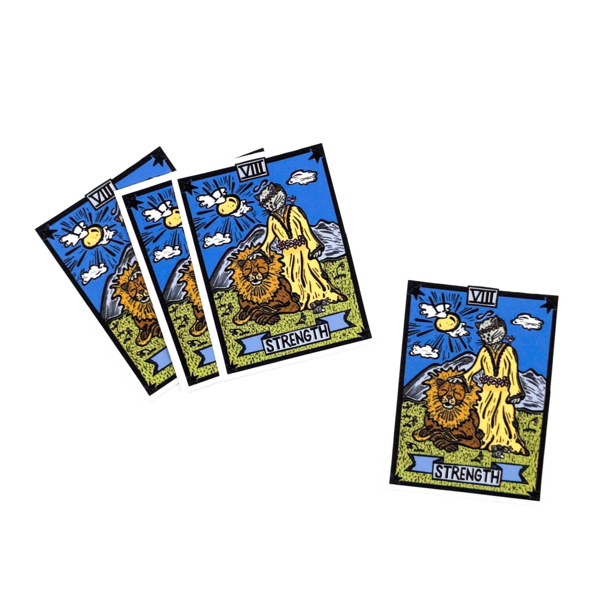 Strength Tarot Card- Sticker