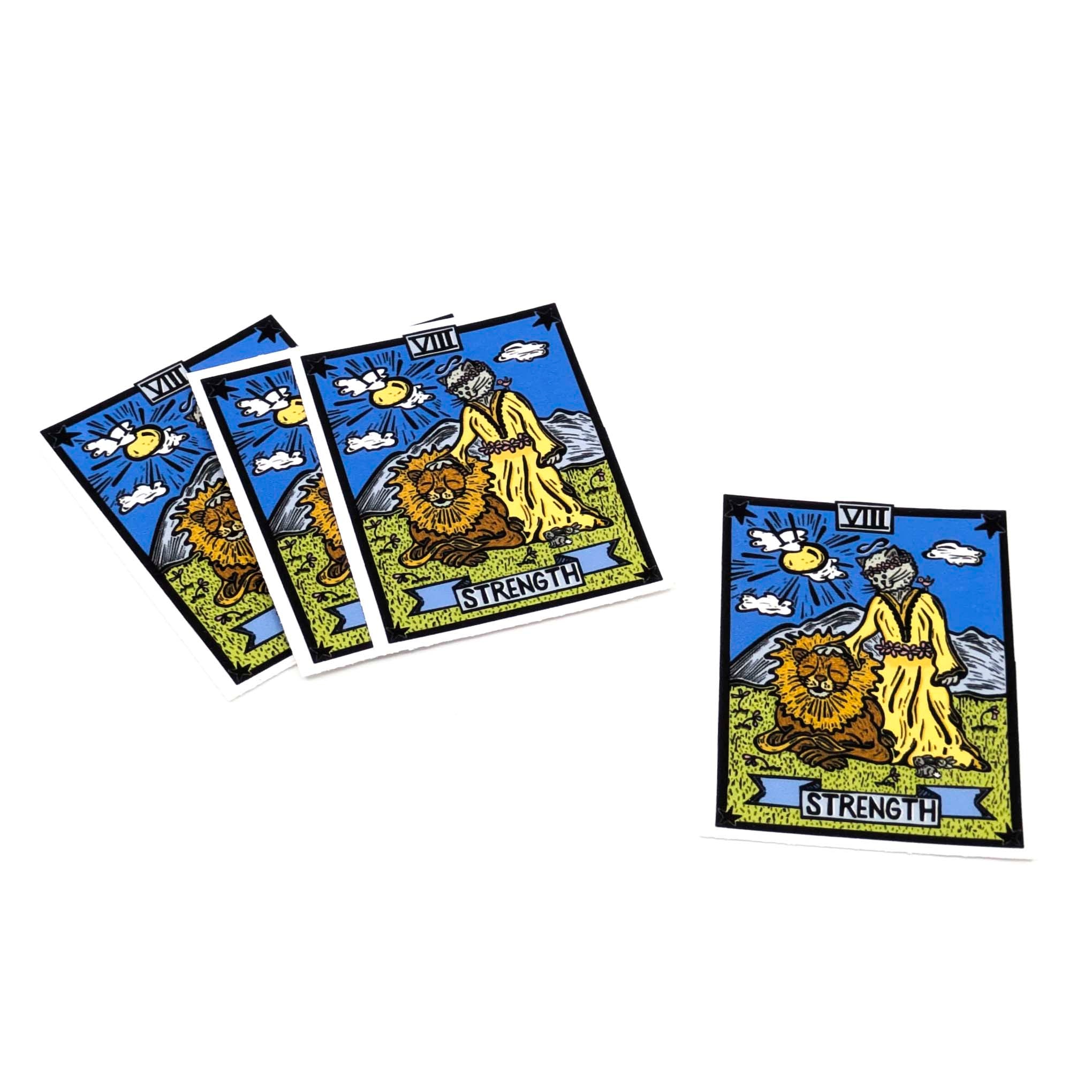 Strength Tarot Card- Sticker