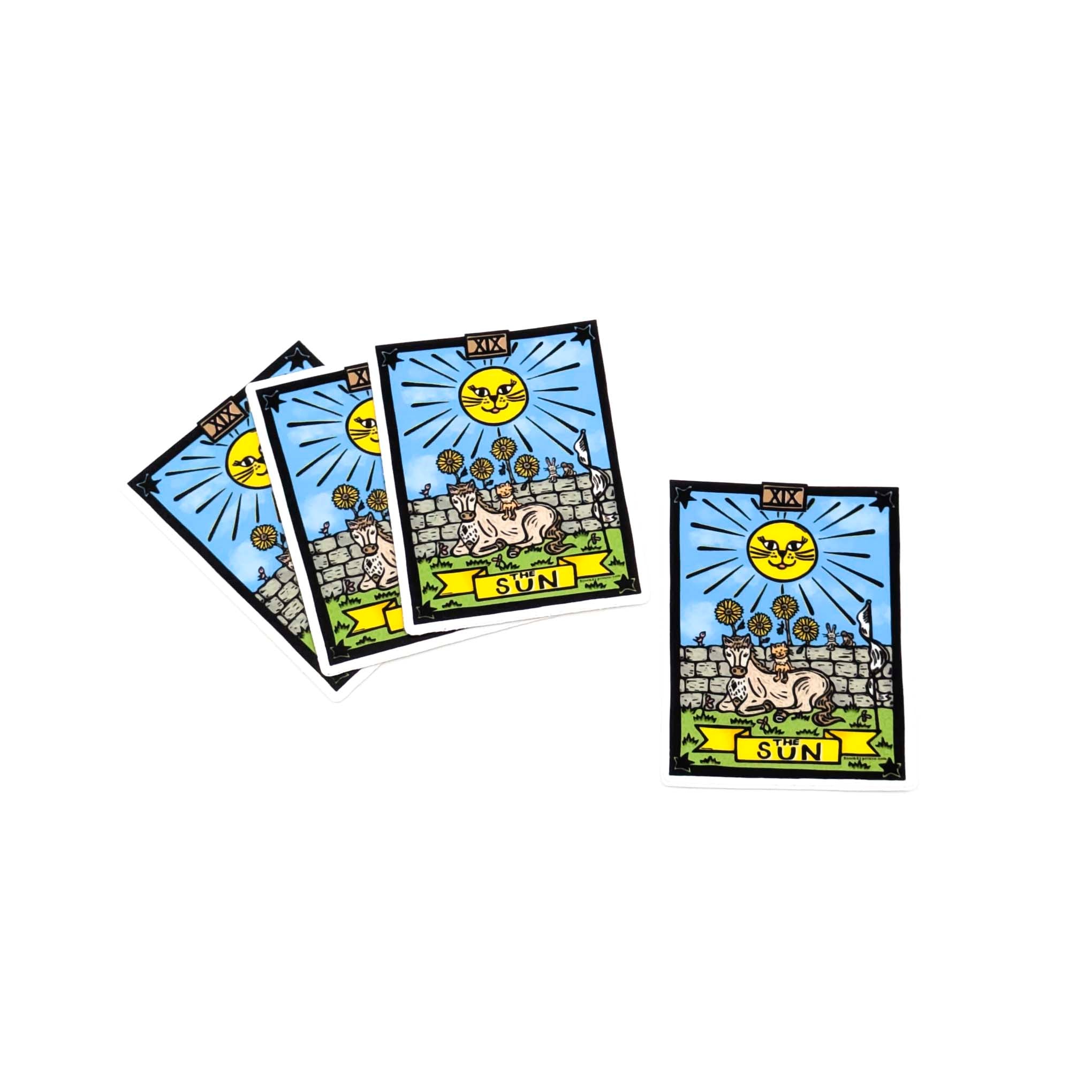 The Sun Tarot Card- Sticker