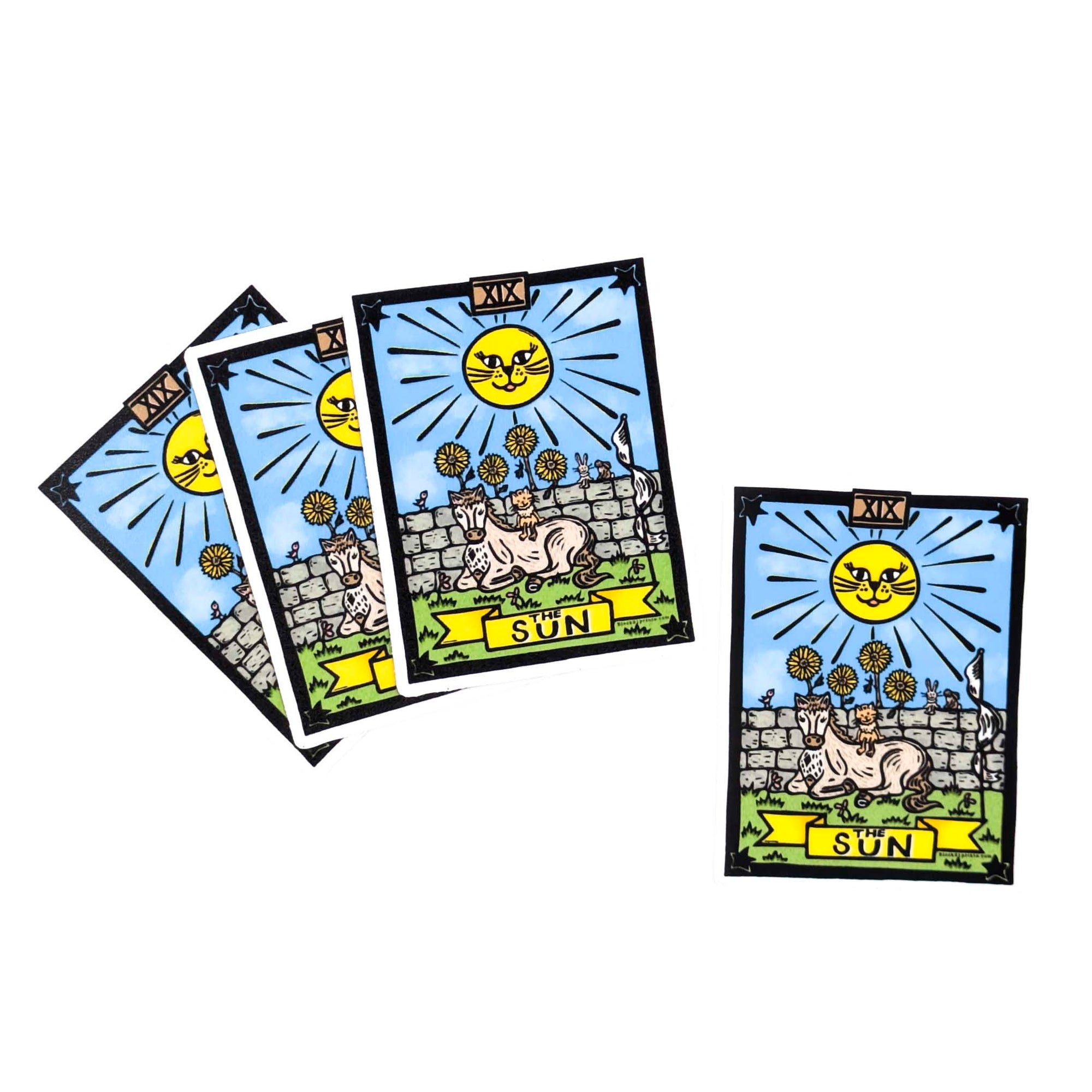 The Sun Tarot Card- Sticker