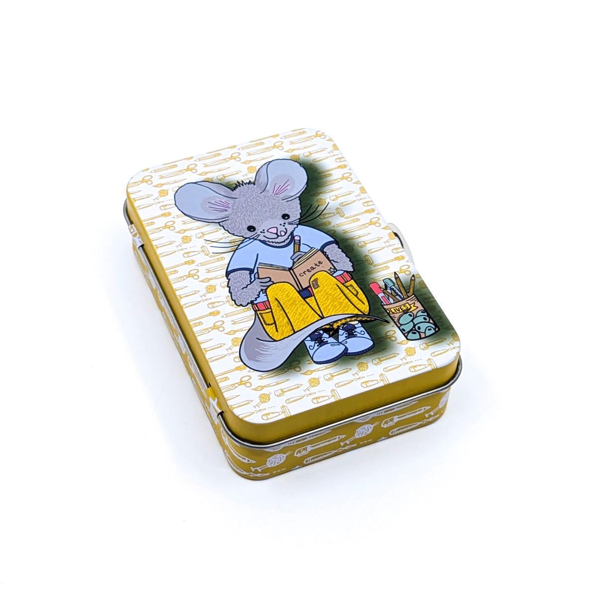 Art Mouse Trinket Tin