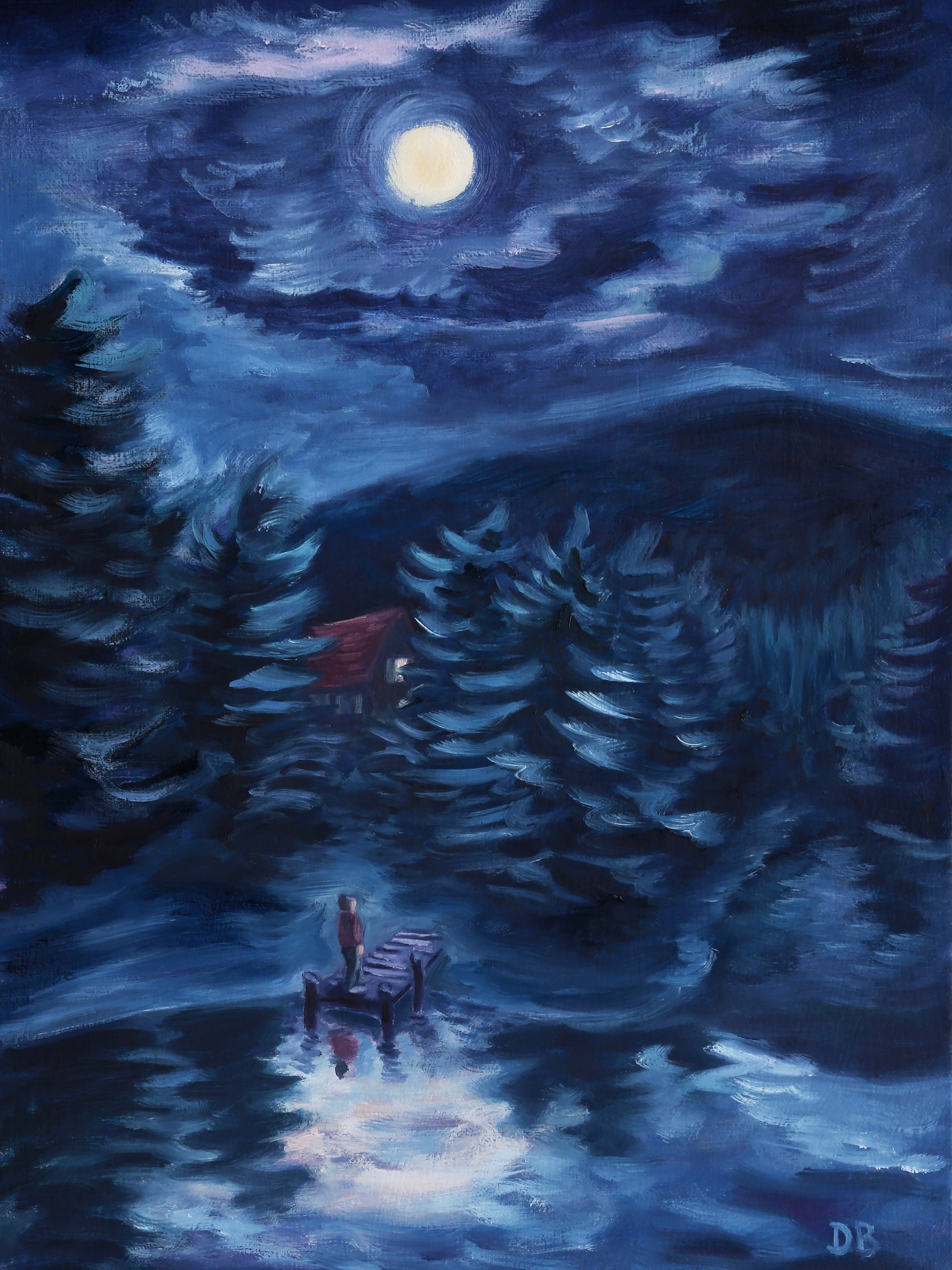 Moon Ripple- Original Painting