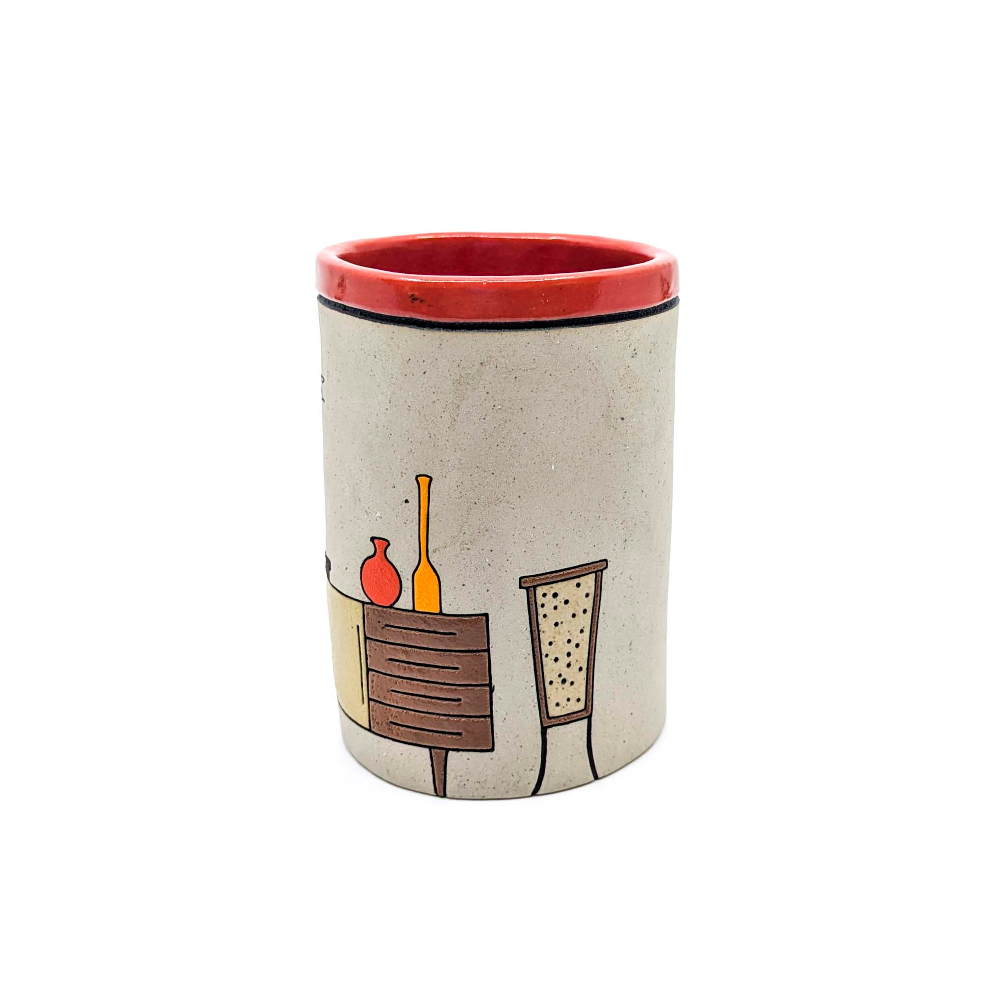 Mid Century Modern Record Player- Cup