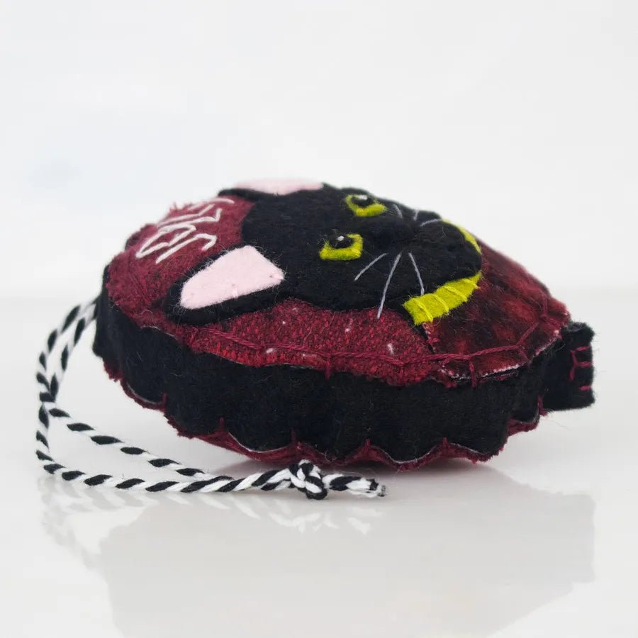 Modern as Folk - Jolly Black Cat - Ornament - VISUAL INDEX