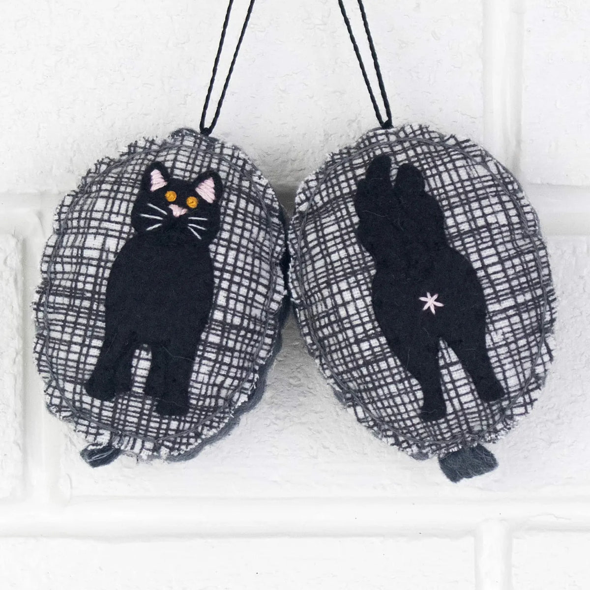 Cat Butt Ornament (Black)