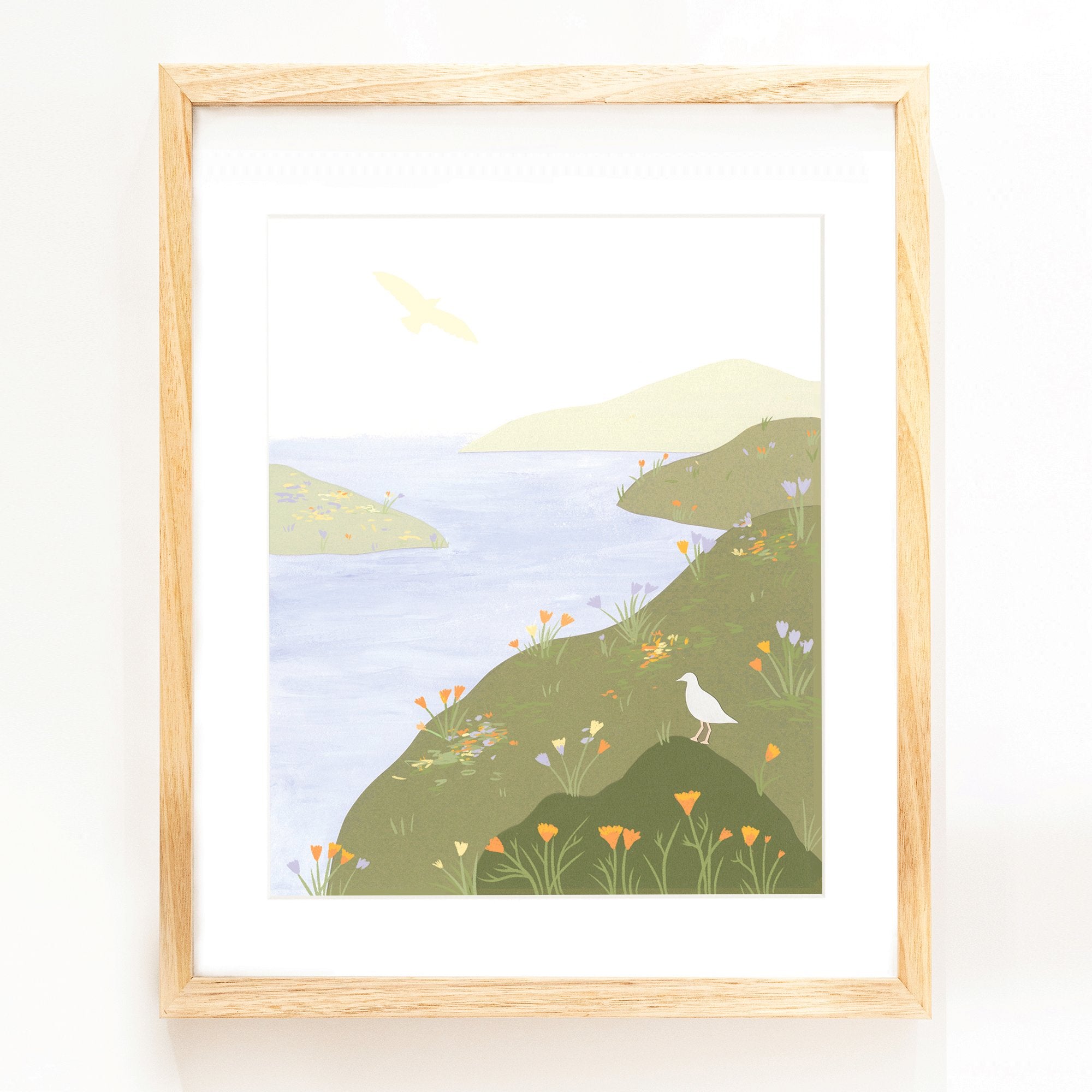 Coastal Cliffs- Print (frame not included)