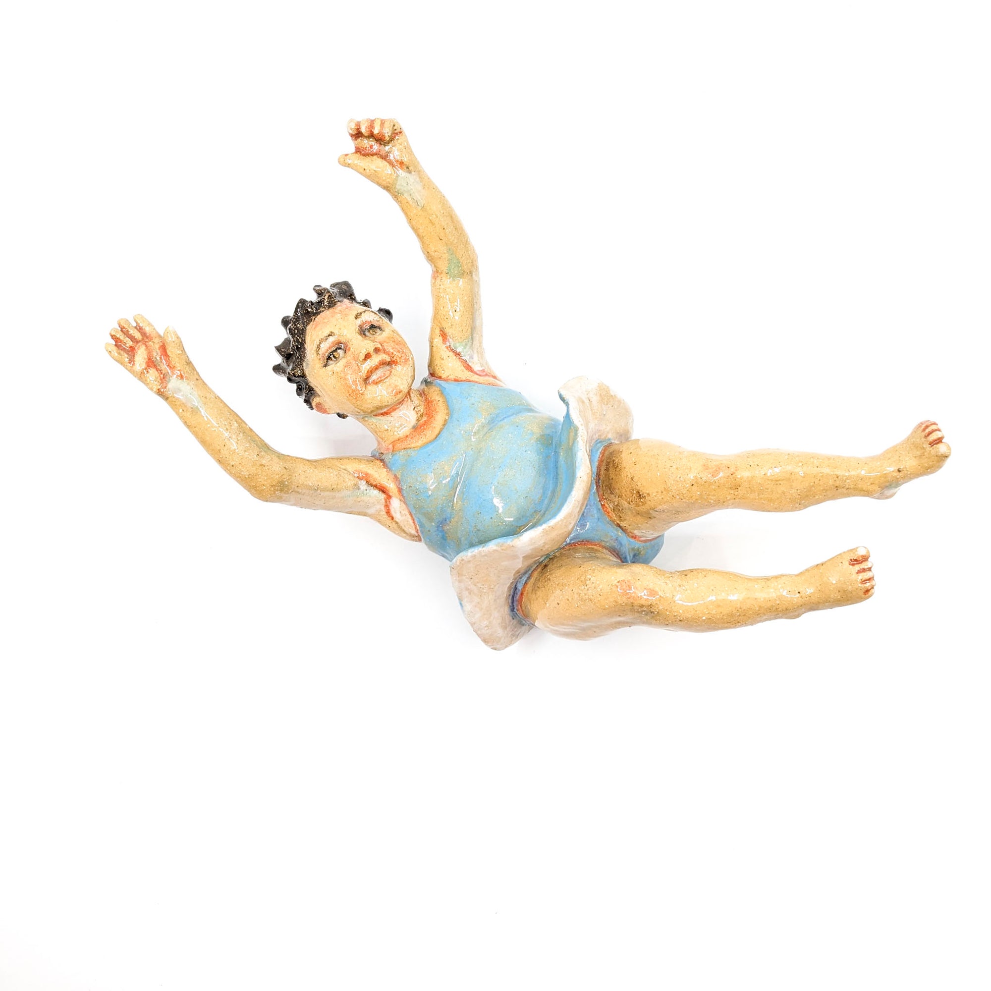 Blue Swimsuit Cannonballer
