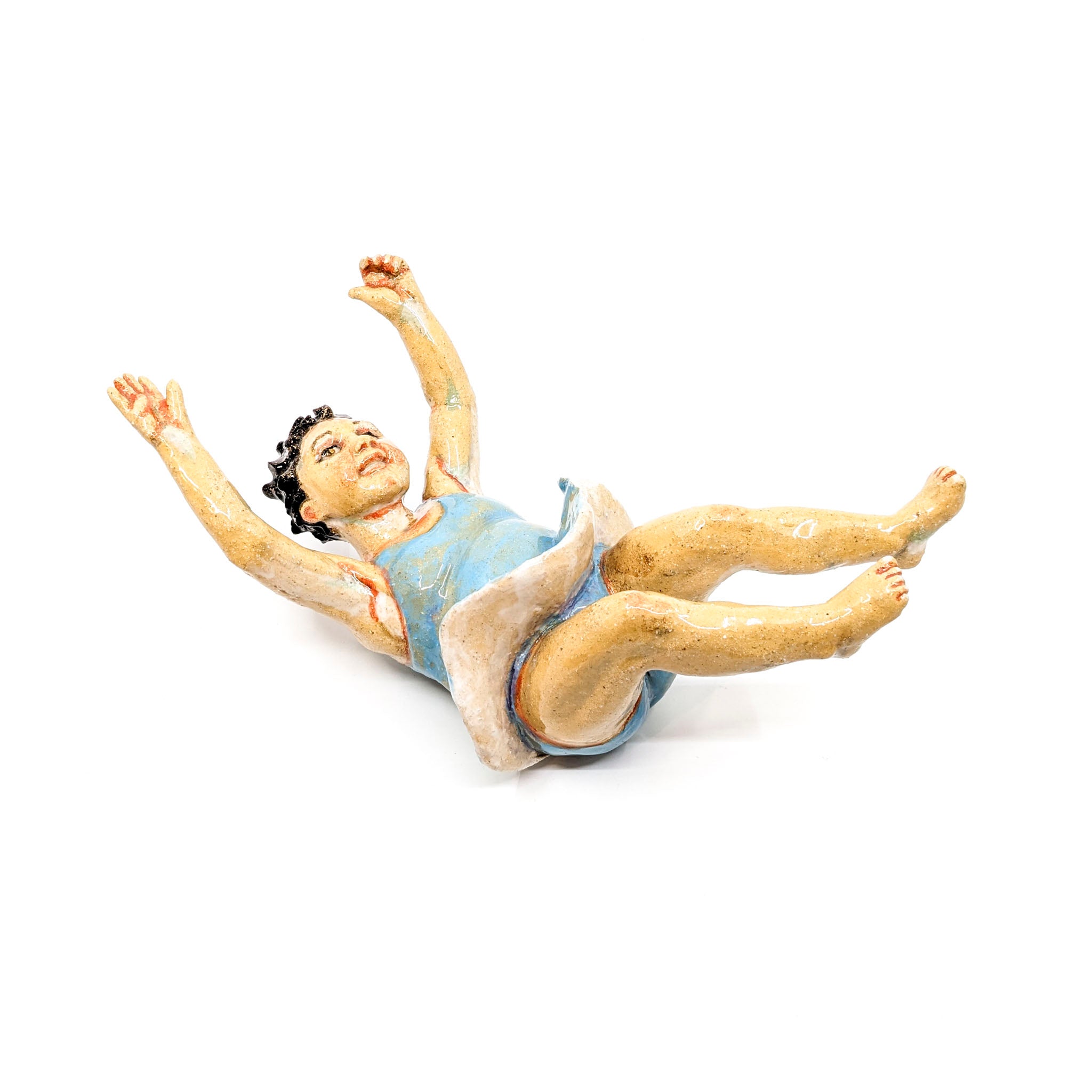 Blue Swimsuit Cannonballer
