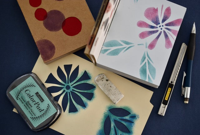 Oct. 25th- Sewn and Stenciled Pamphlet Journals! -  5 Hour Workshop