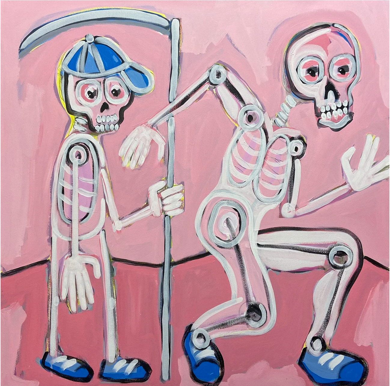 Death Wears Running Shoes II- Original Painting