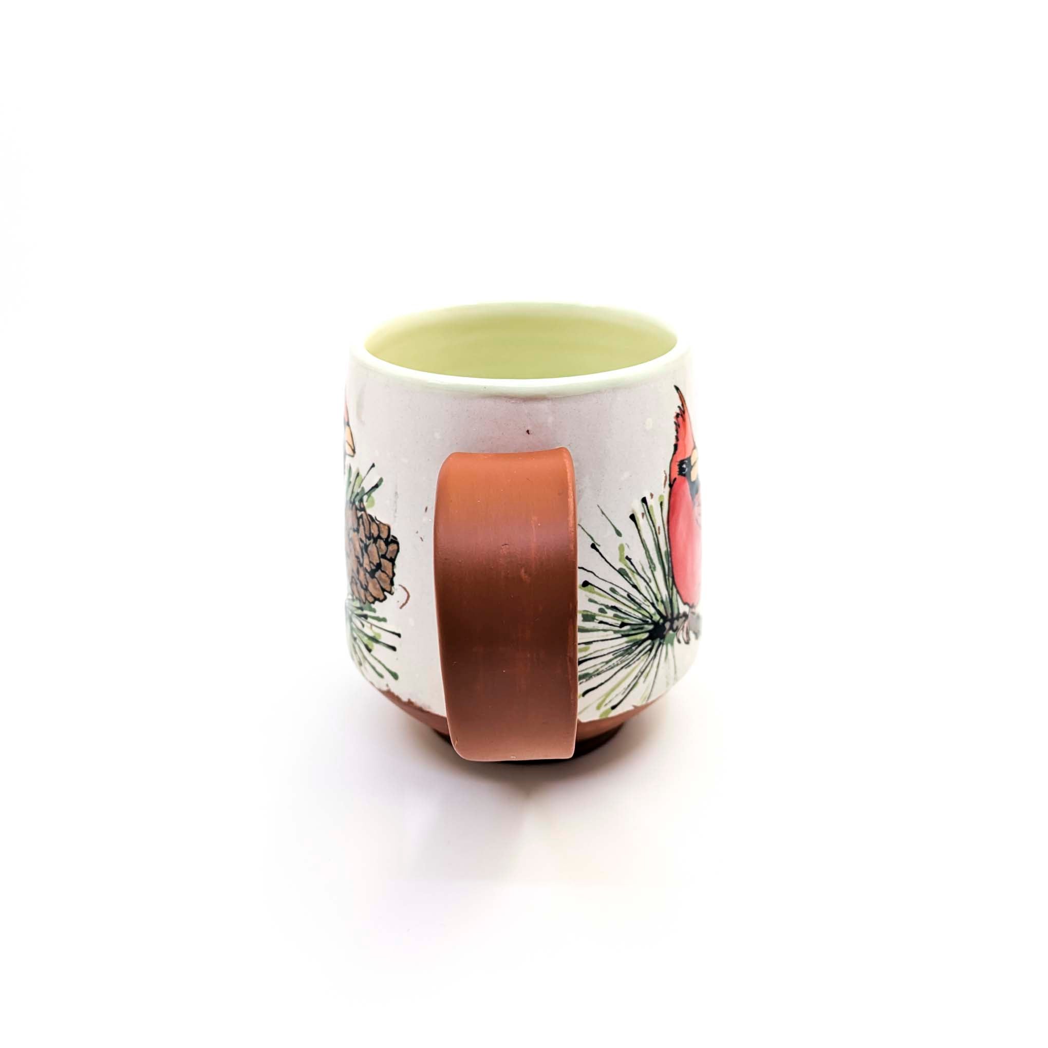 Cardinal with Pinecones Mug