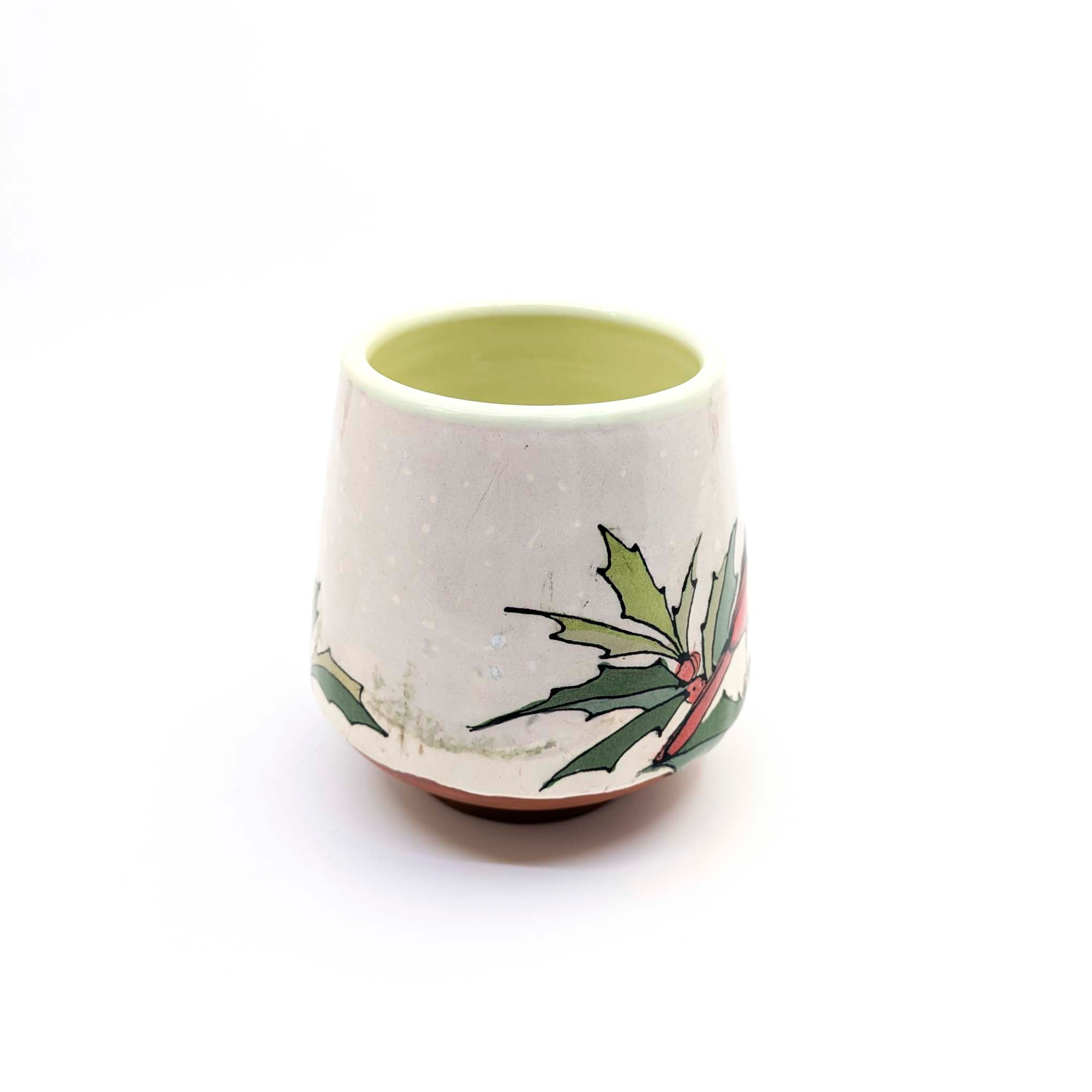 Cardinal with Holly Branches Mug