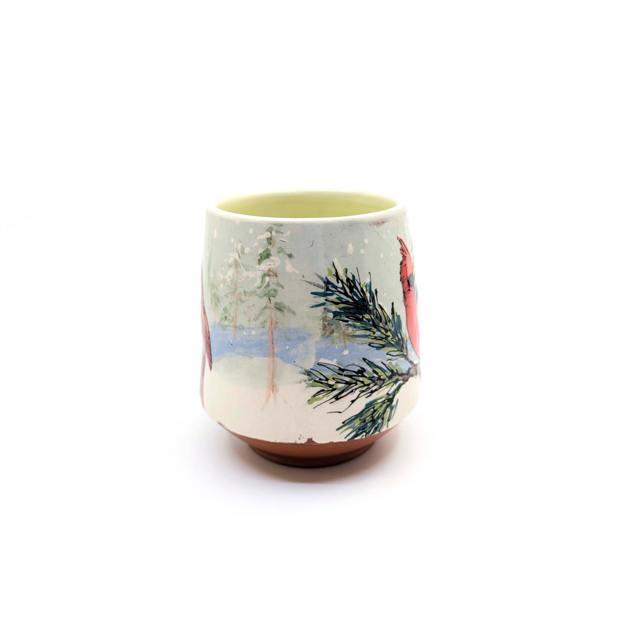 Cardinal Pine & Winter Scene Mug