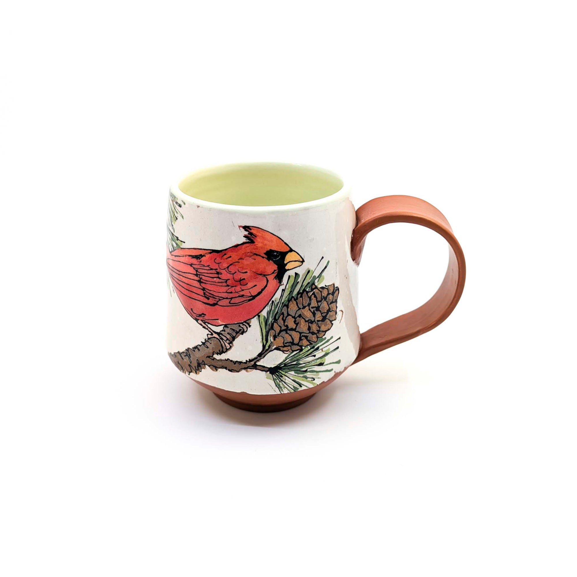 Cardinal with Pinecones Mug