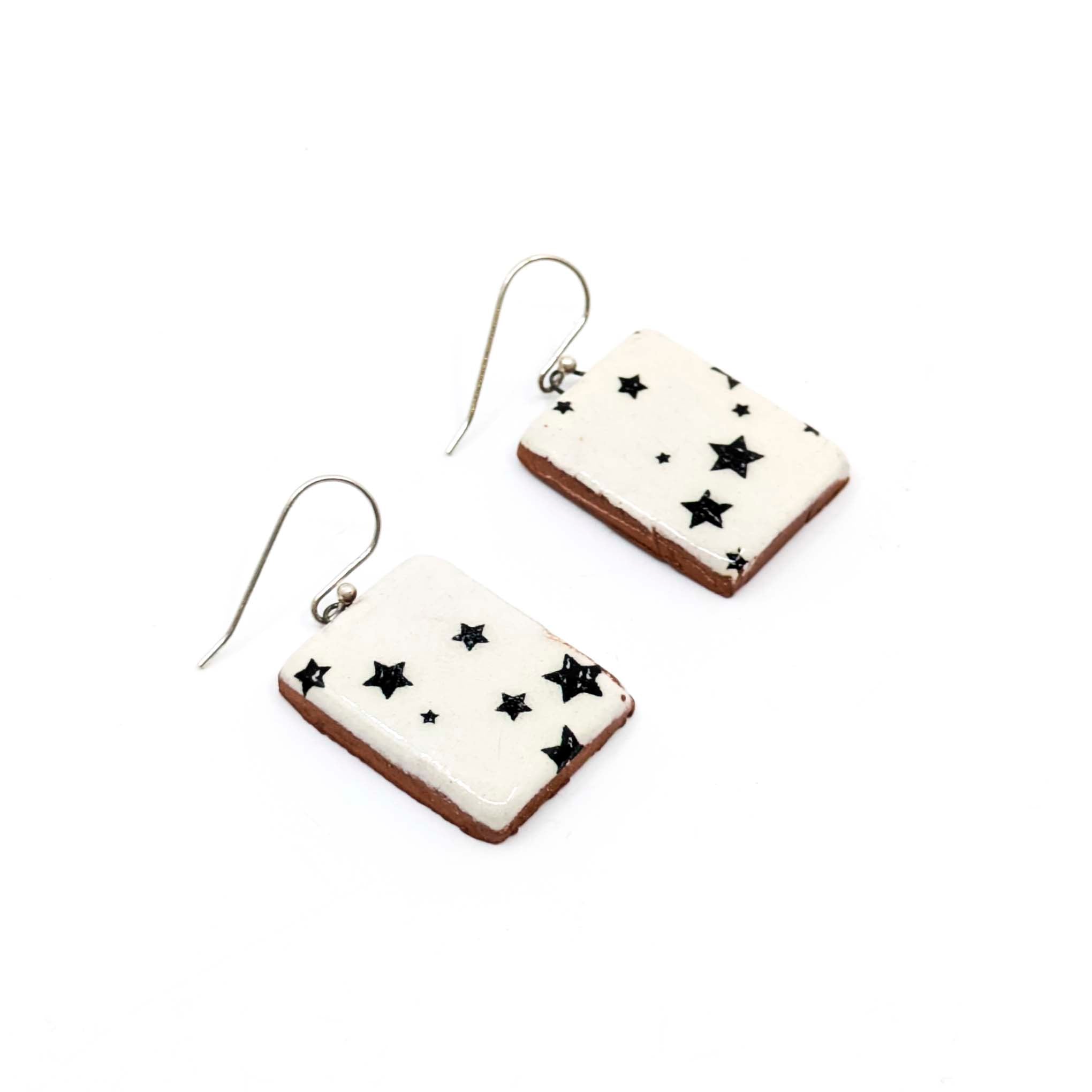 Rectangle Star Earrings