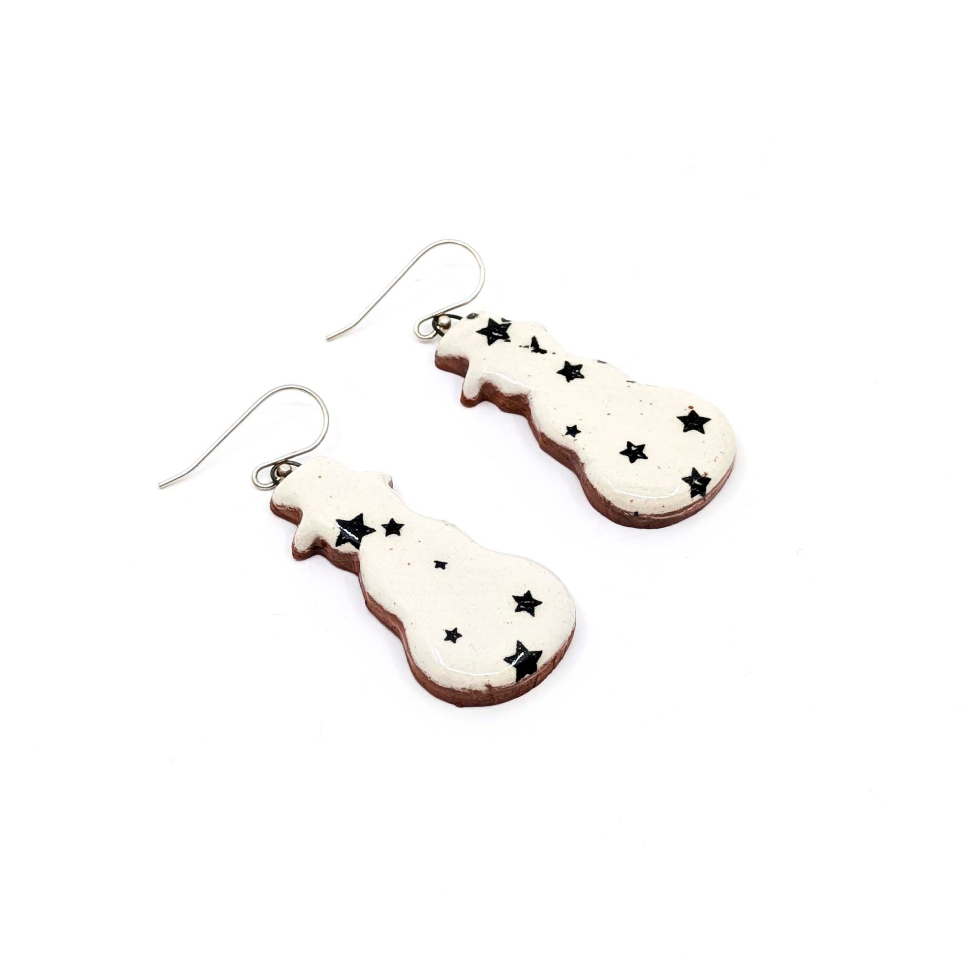 Starry Snowman Earrings