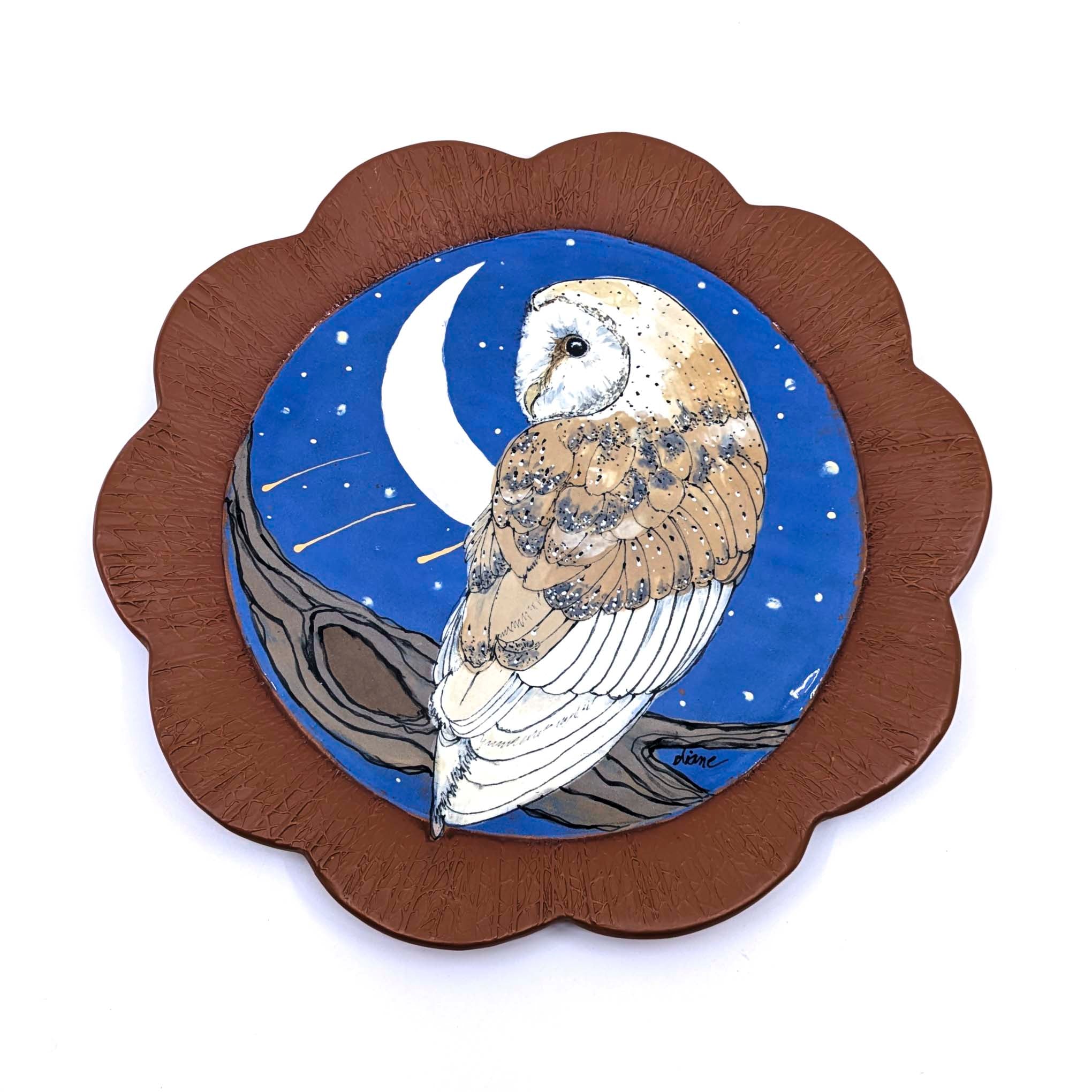 Round Platter- Owl
