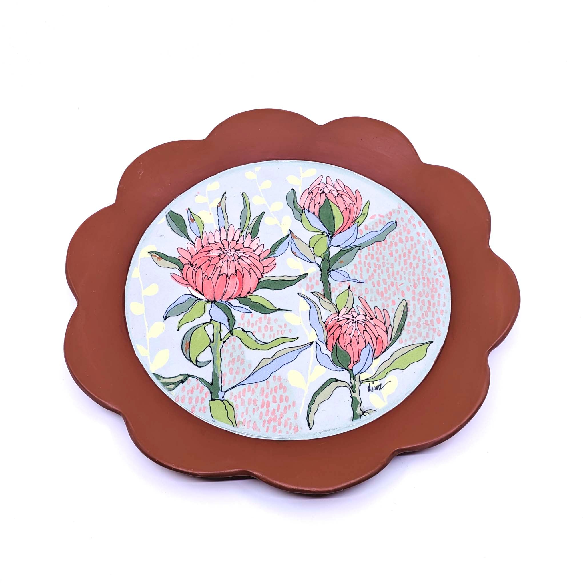 Round Platter- Protea
