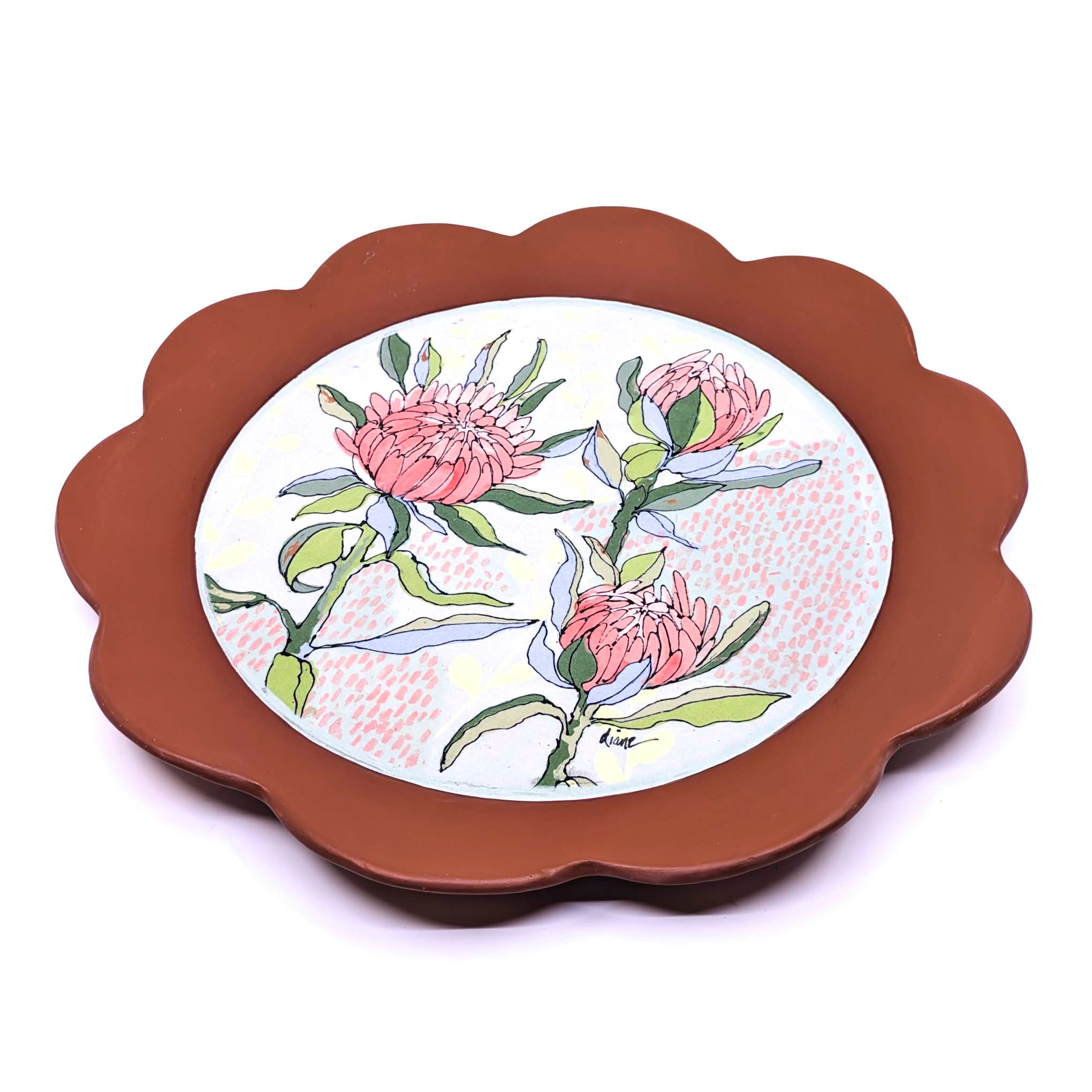 Round Platter- Protea