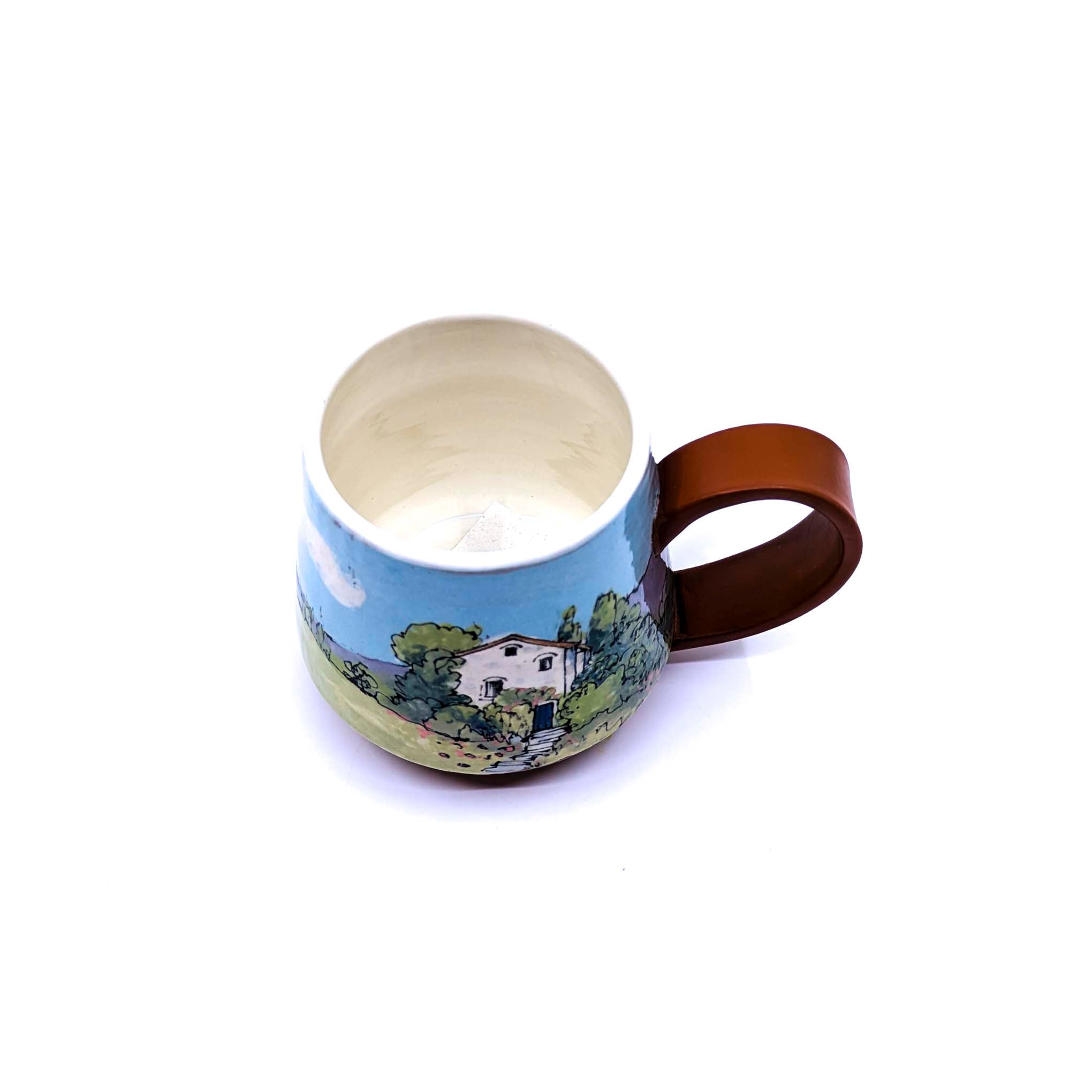English Cottage in Countryside Mug 1