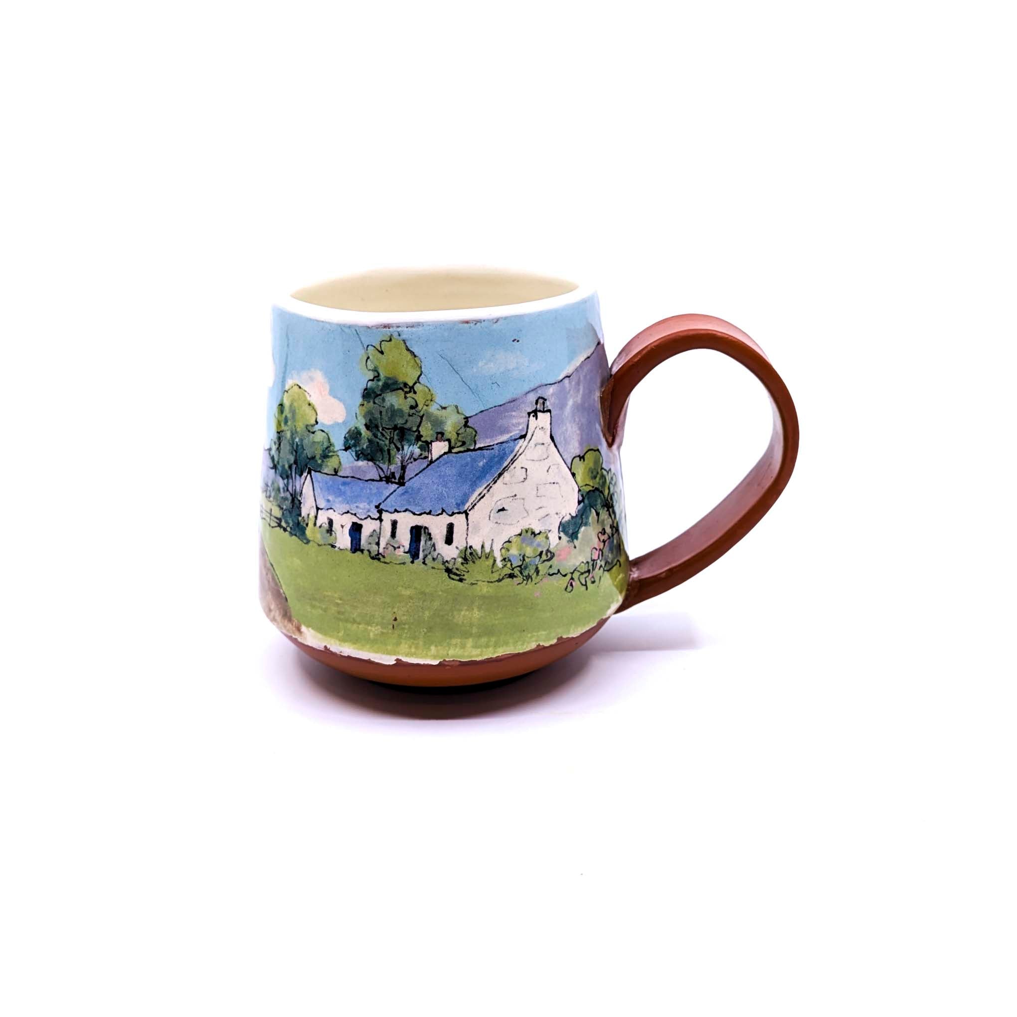English Cottage in Countryside Mug 2