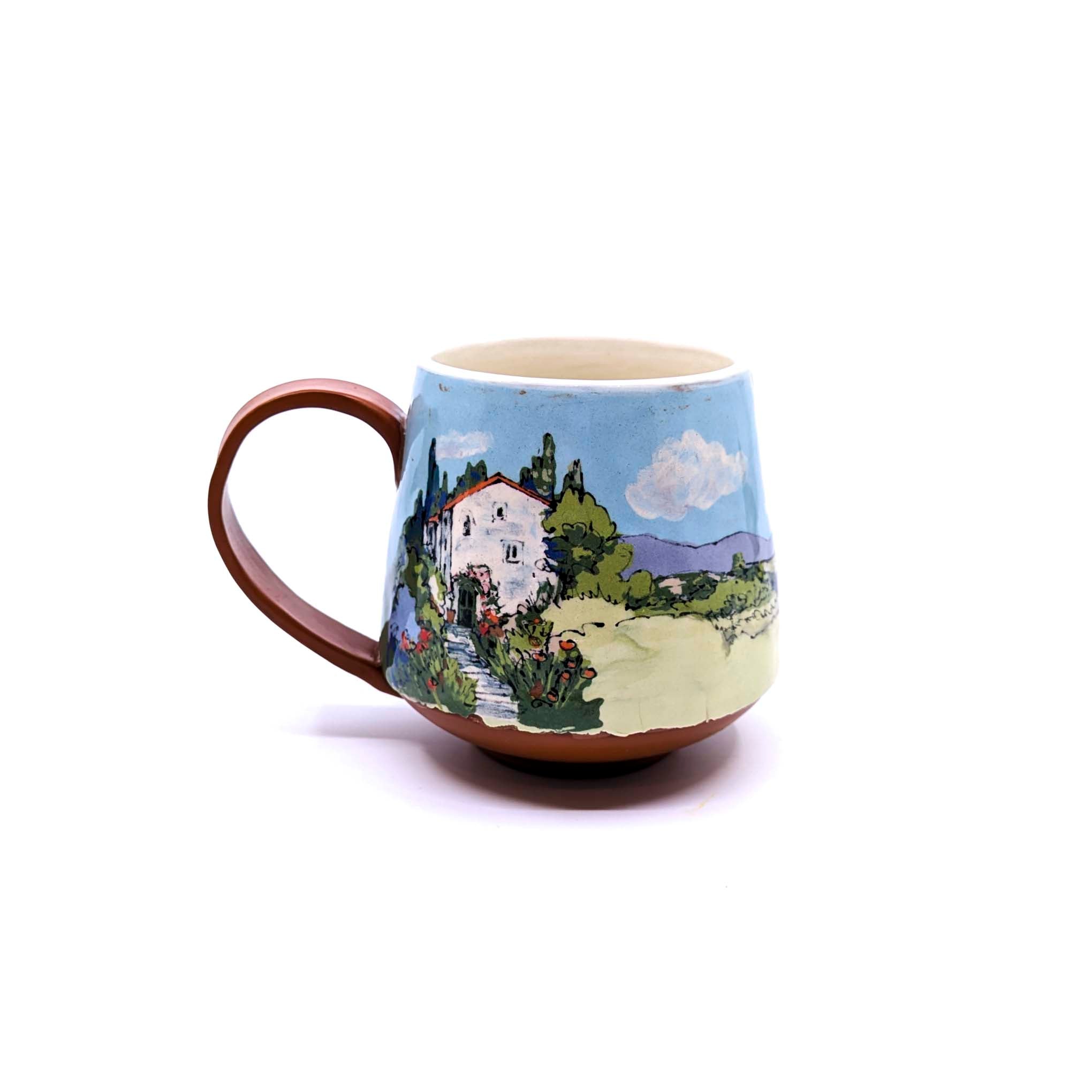 English Cottage in Countryside Mug 3