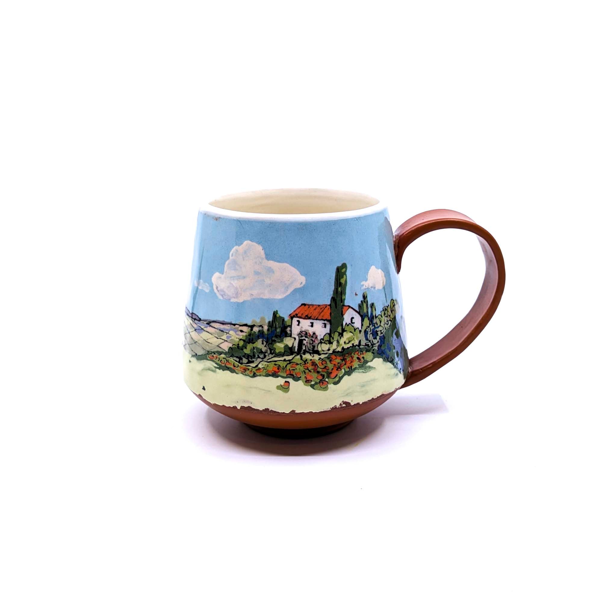 English Cottage in Countryside Mug 3