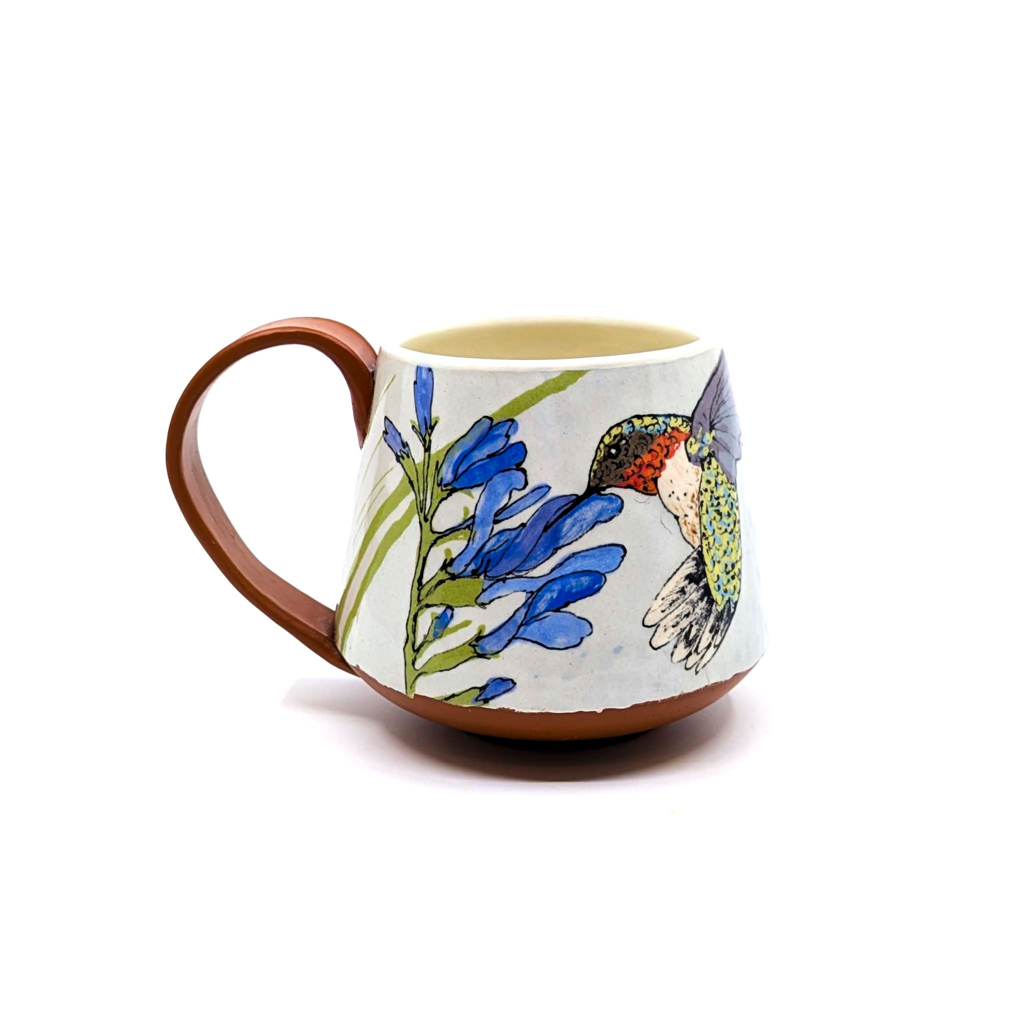 Hummingbirds with Blue Salvia Mug