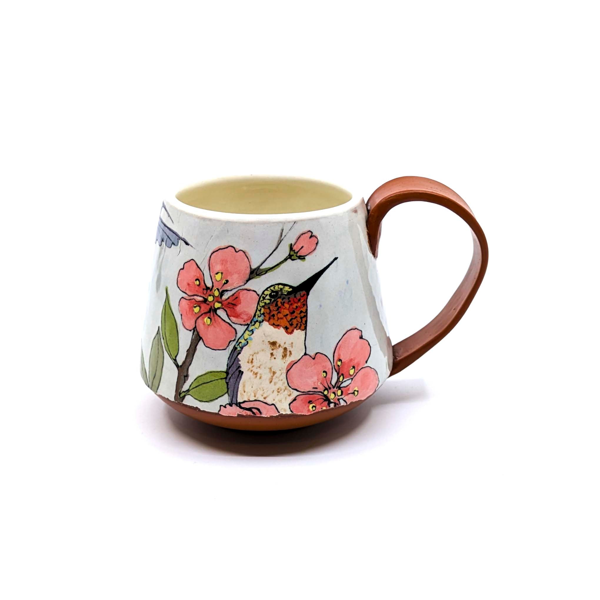 Hummingbirds with Blue Salvia Mug