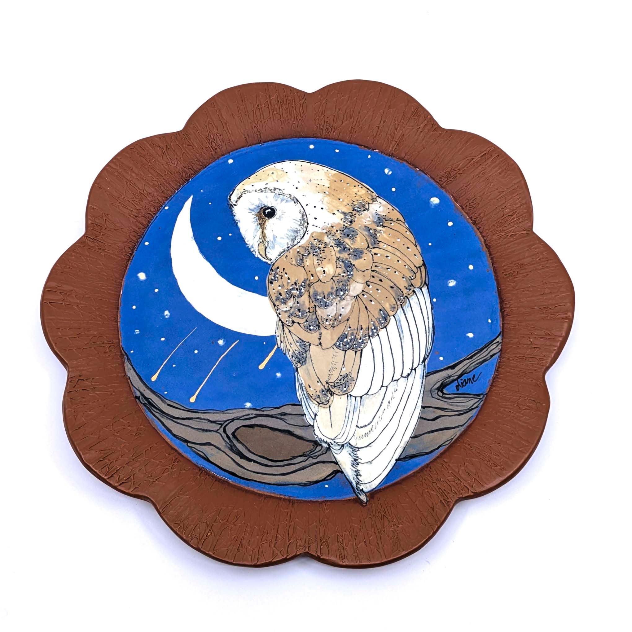 Round Platter- Owl