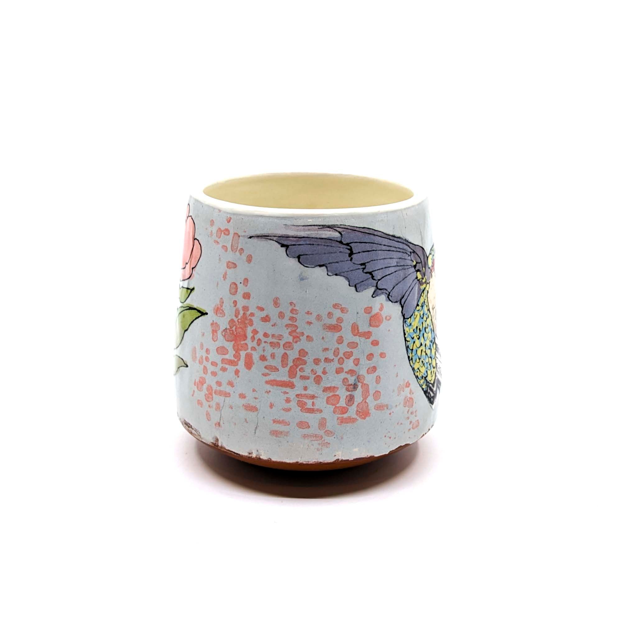 Hummingbirds with Pink Blossoms Mug 1