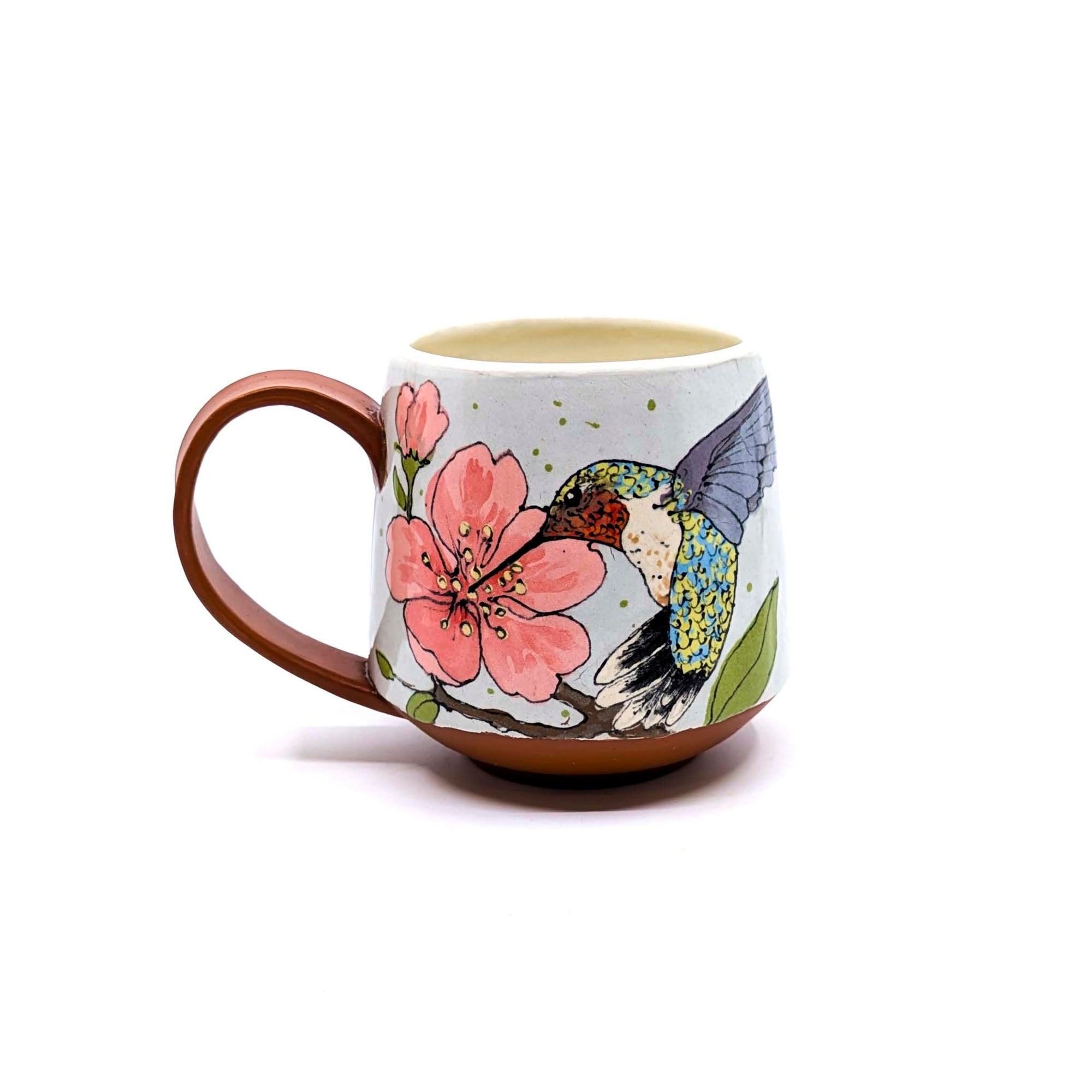 Hummingbirds with Pink Blossoms Mug 2