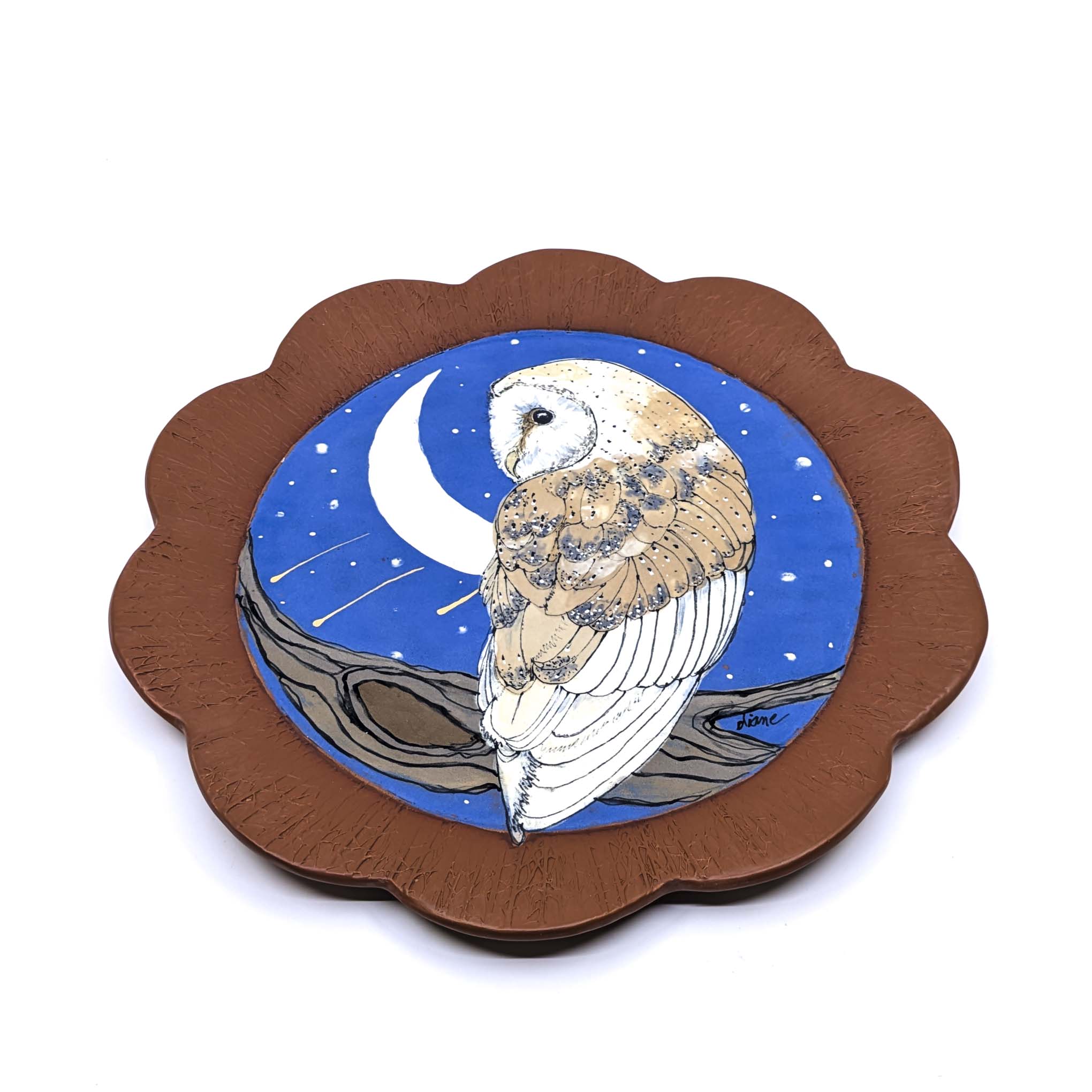 Round Platter- Owl