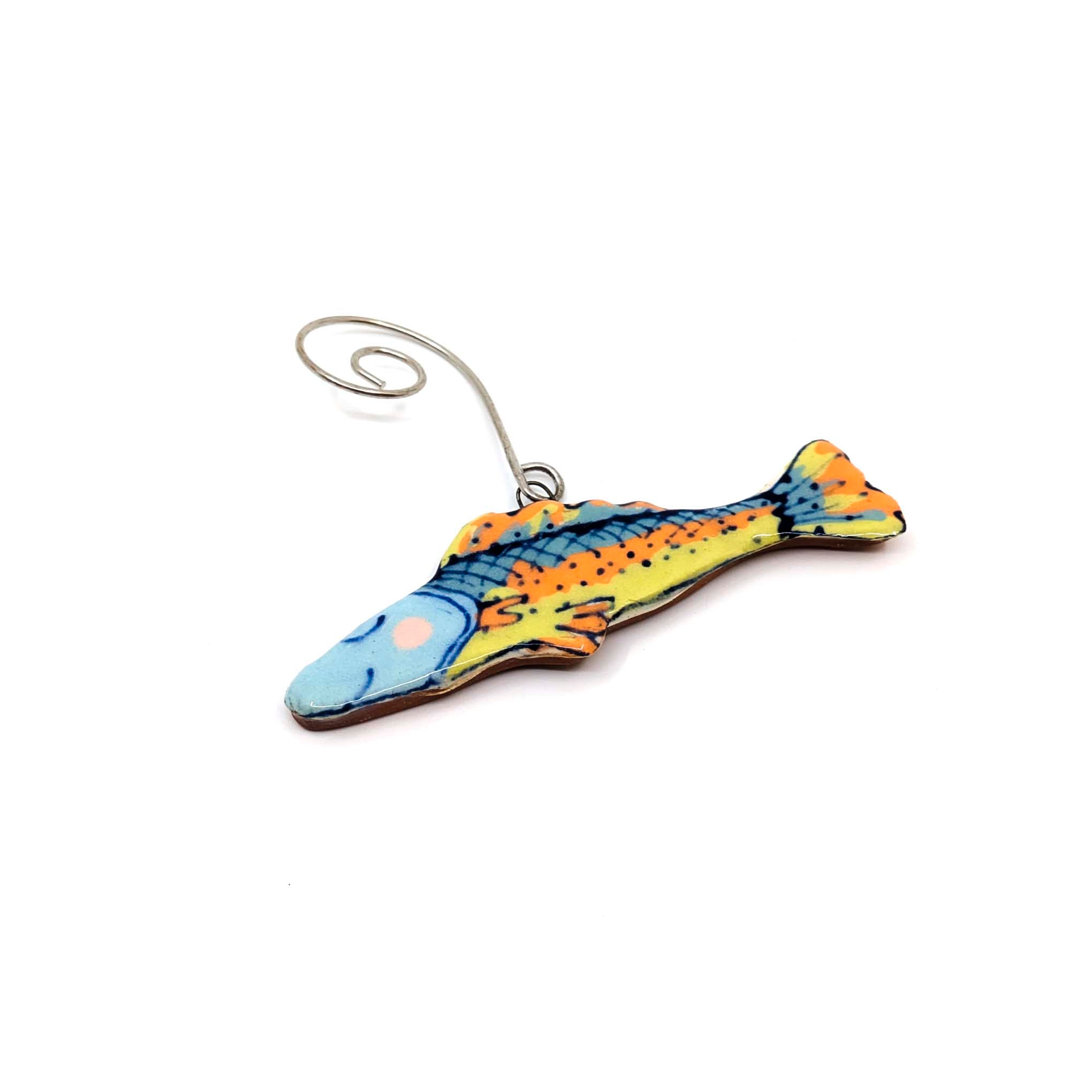 Diane Demers - Smith - Small Colorful Fish Holiday Ornament - Fish 3 - VISUAL INDEX