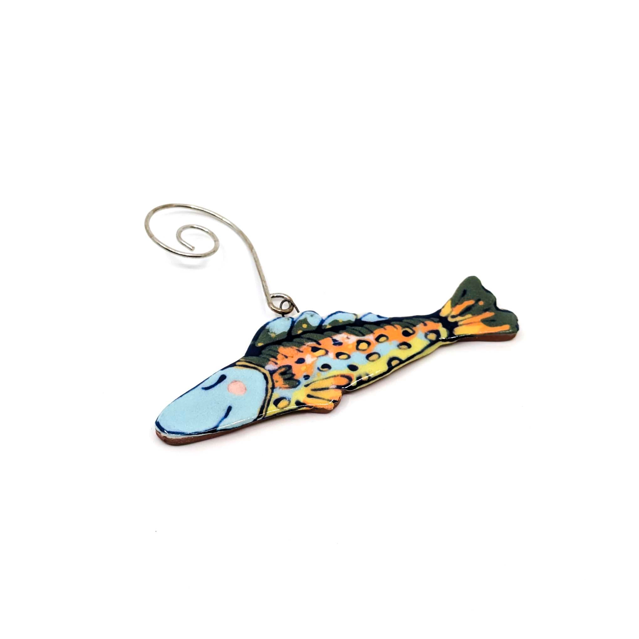 Diane Demers - Smith - Small Colorful Fish Holiday Ornament - Fish 2 - VISUAL INDEX