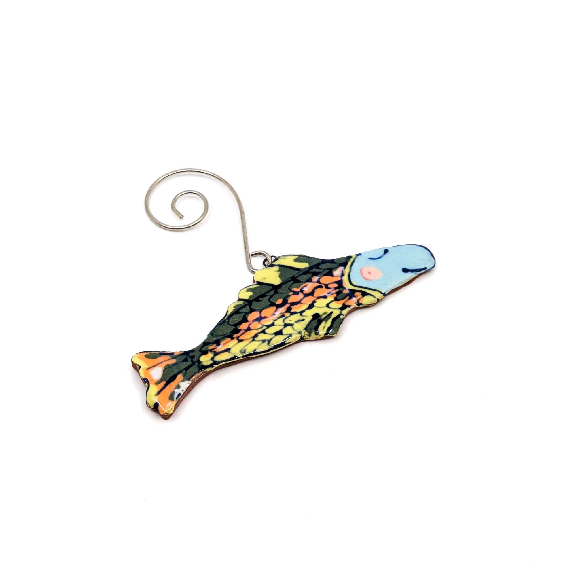 Diane Demers - Smith - Small Colorful Fish Holiday Ornament - Fish1 - VISUAL INDEX