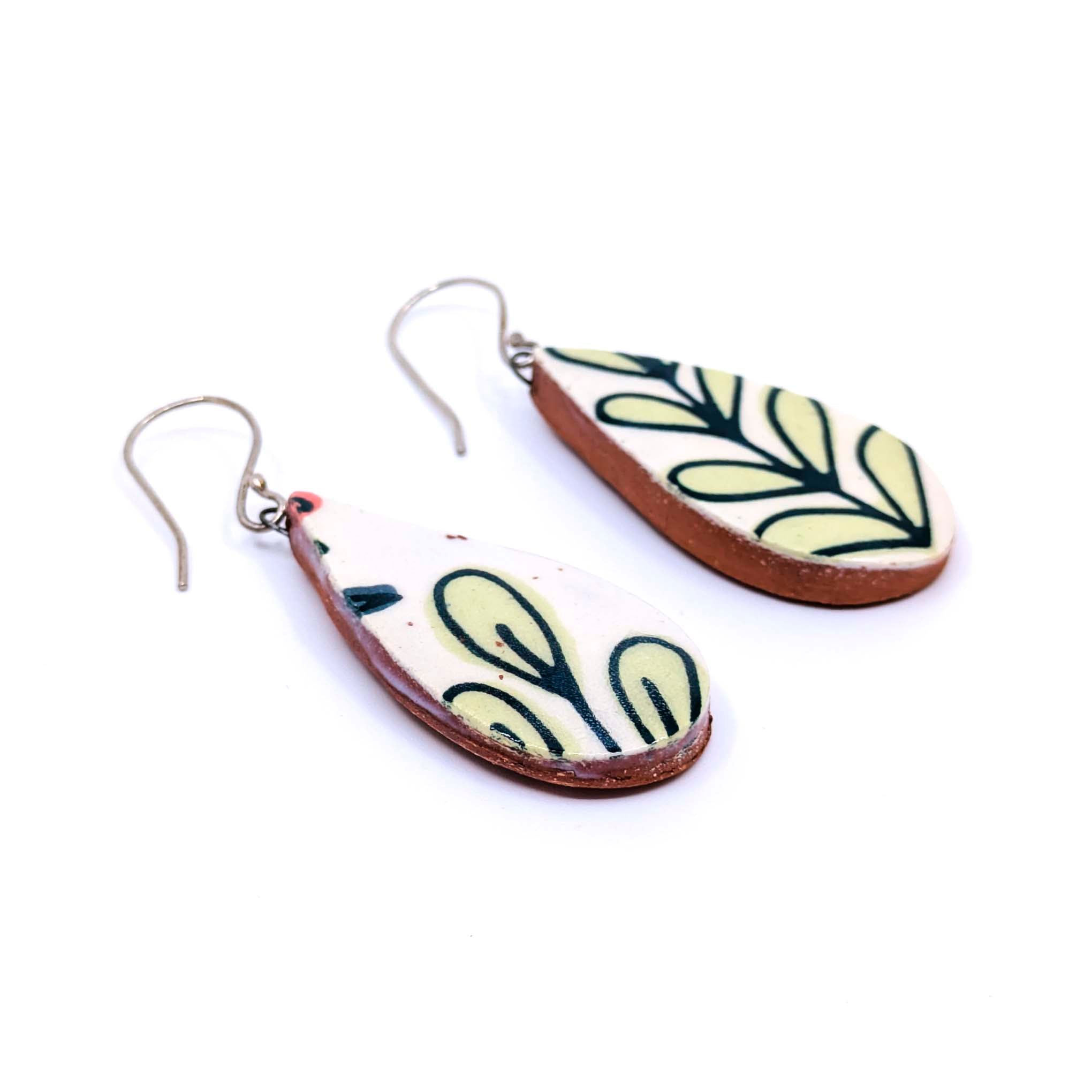 Leaf & Branch Teardrop Earrings