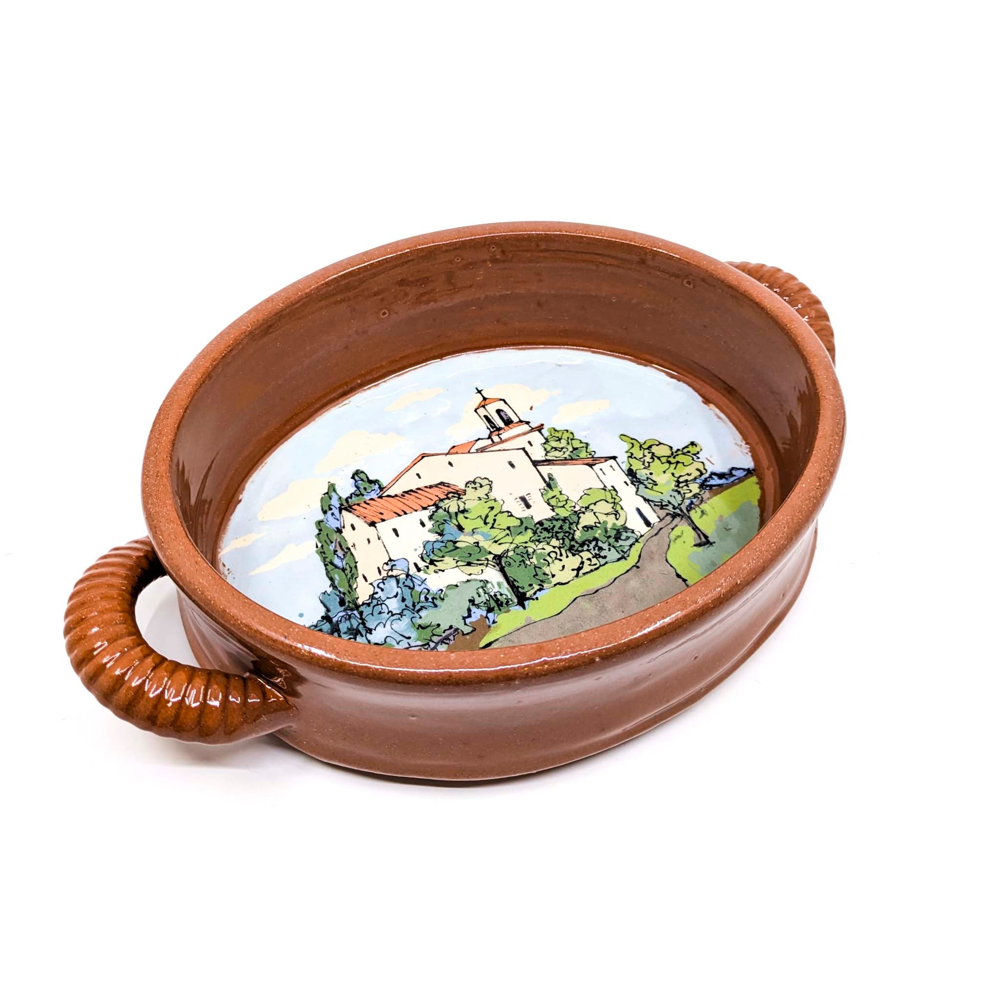 Diane Demers - Smith - Oval Tray with Handles (Italian Village) - VISUAL INDEX