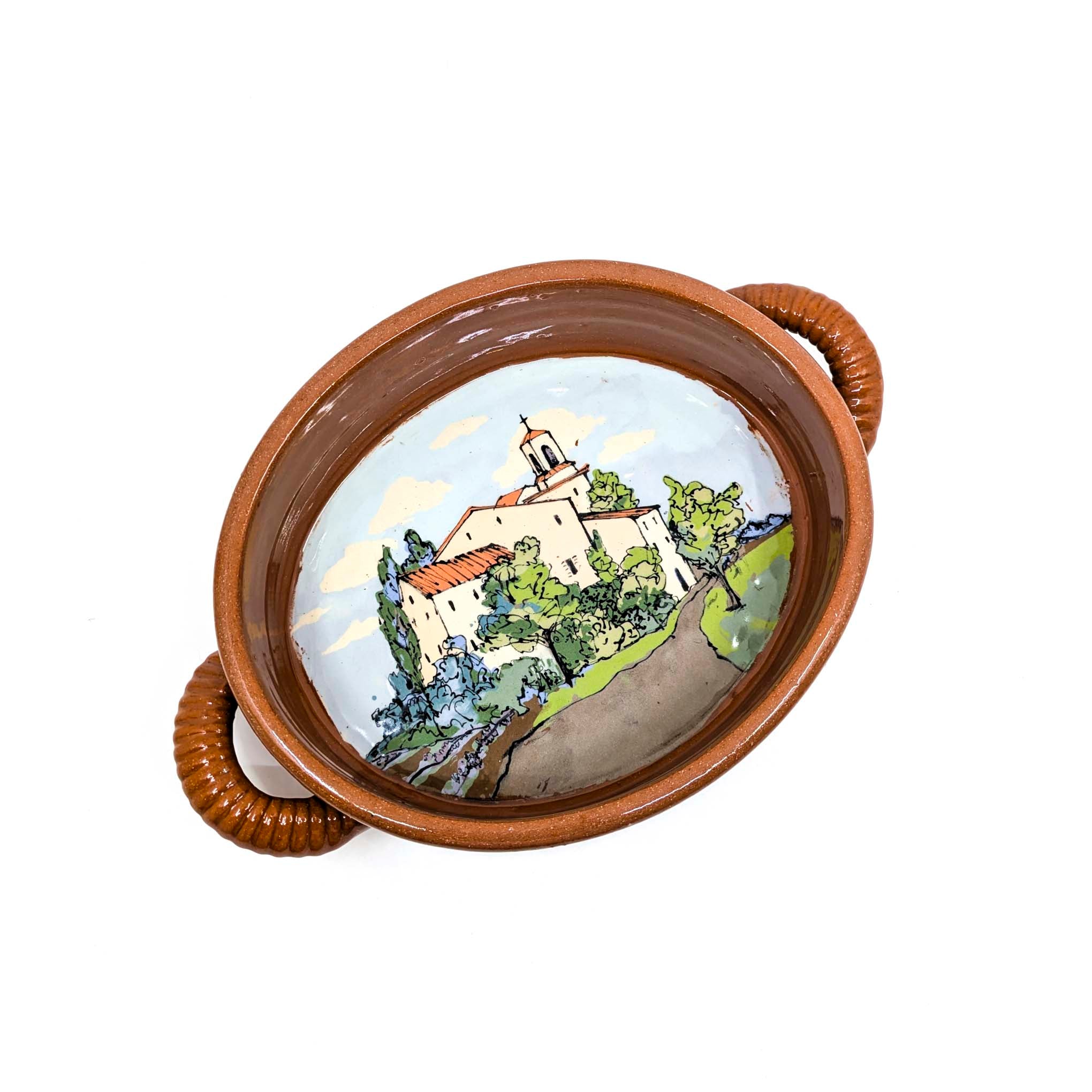 Diane Demers - Smith - Oval Tray with Handles (Italian Village) - VISUAL INDEX