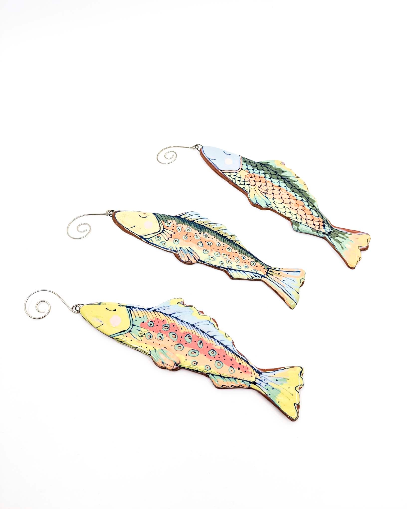Diane Demers - Smith - Large Colorful Fish Holiday Ornament - Spotted Trout 1 - VISUAL INDEX