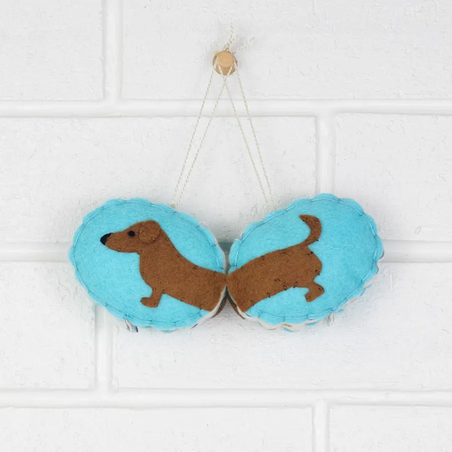 Modern as Folk - Dachschund - Two Sided Ornament - VISUAL INDEX