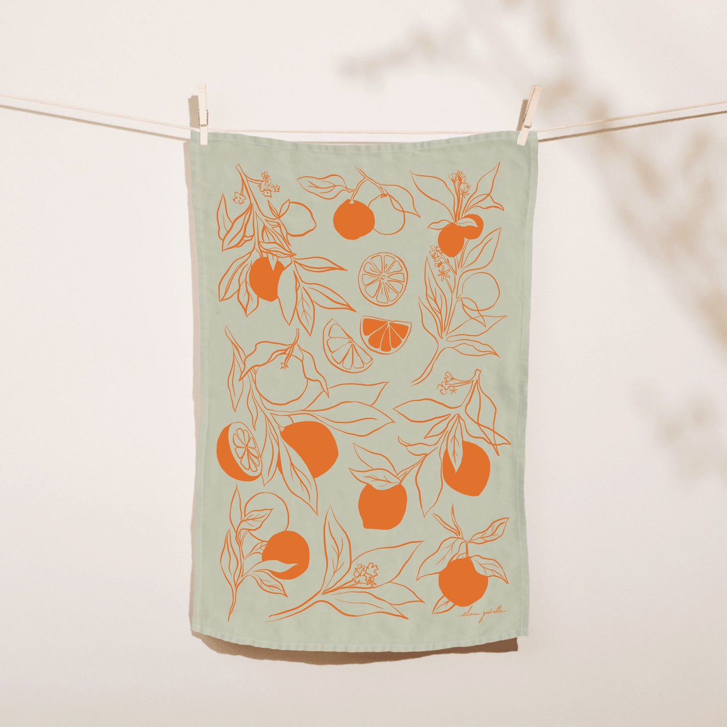 Clementine Tea Towel