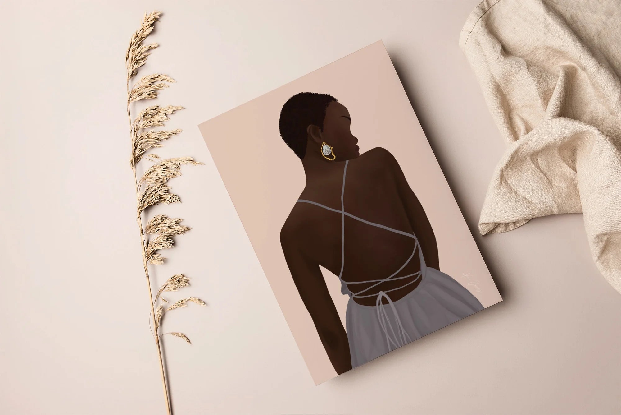 K. Jones - "Elana" - Feminine Wall Art - VISUAL INDEX