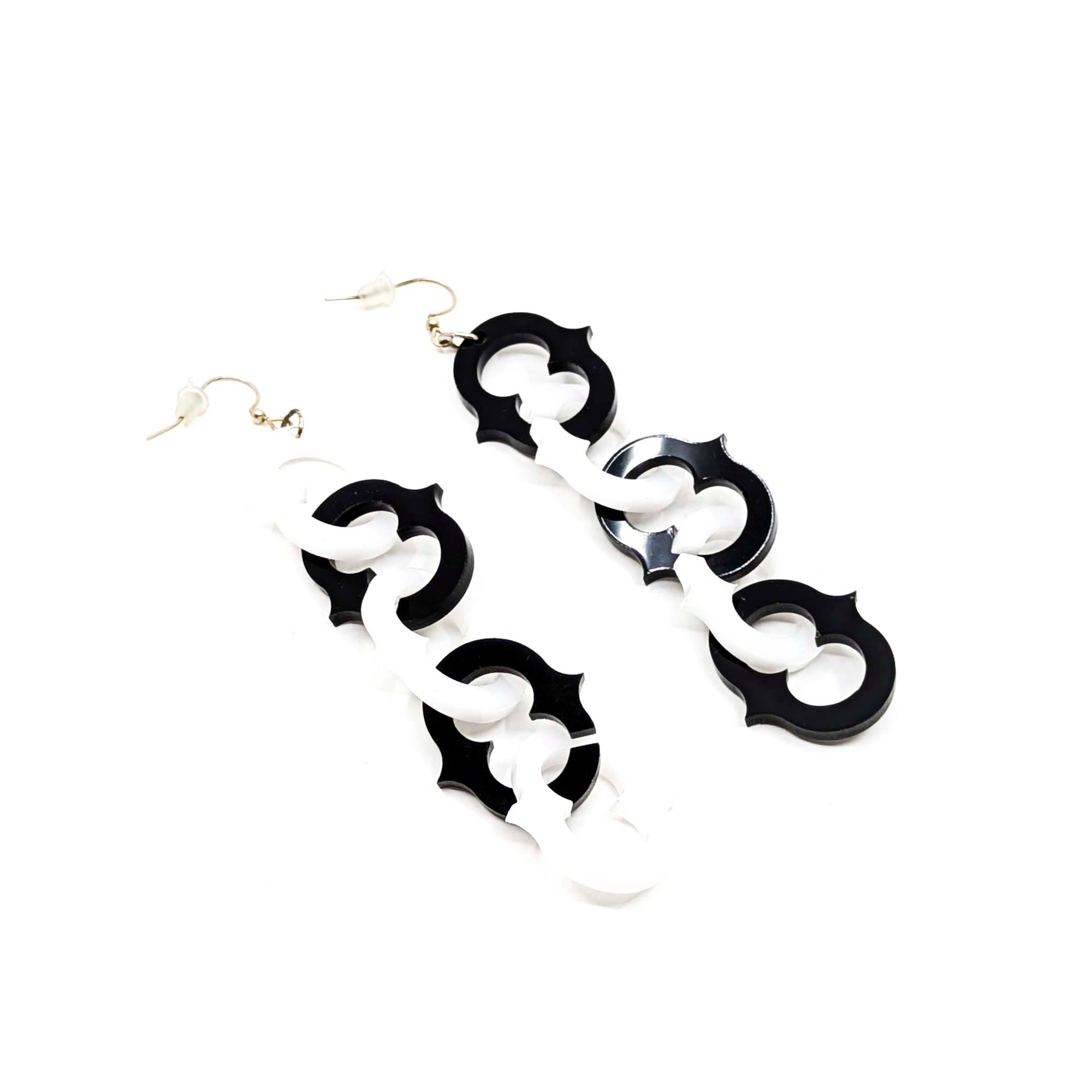 Checker Chain Earrings